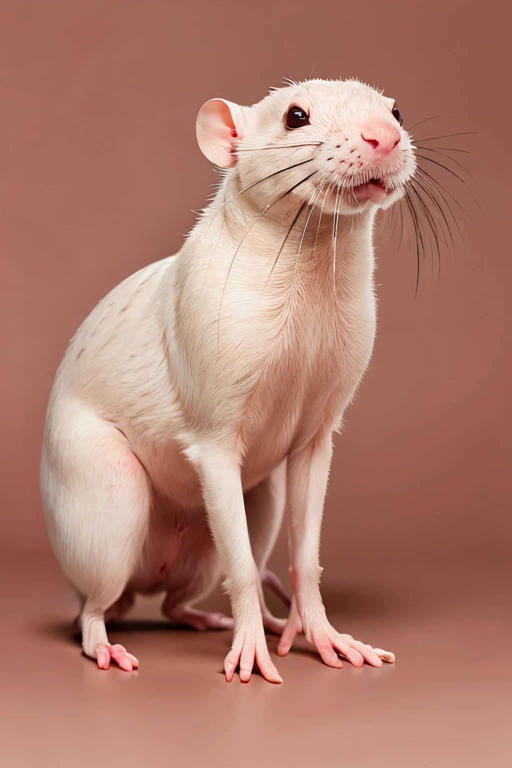 naked mole-rat. Clipart, no background, no shadows, only the animal, NO BACKGROUND, realistic, detailed