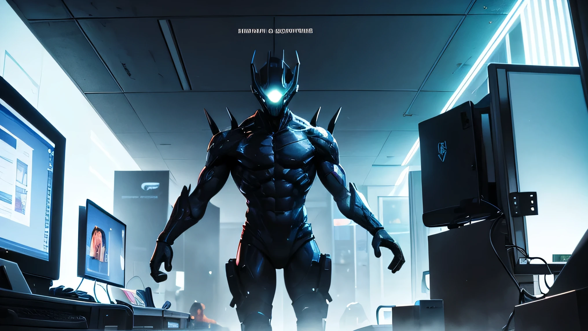 Criaturas digitais ficaram fora de controle, and insurmountable obstacles appeared in previously safe places. Ele percebeu que estava em um jogo de realidade virtual que estava claramente fora de controle.