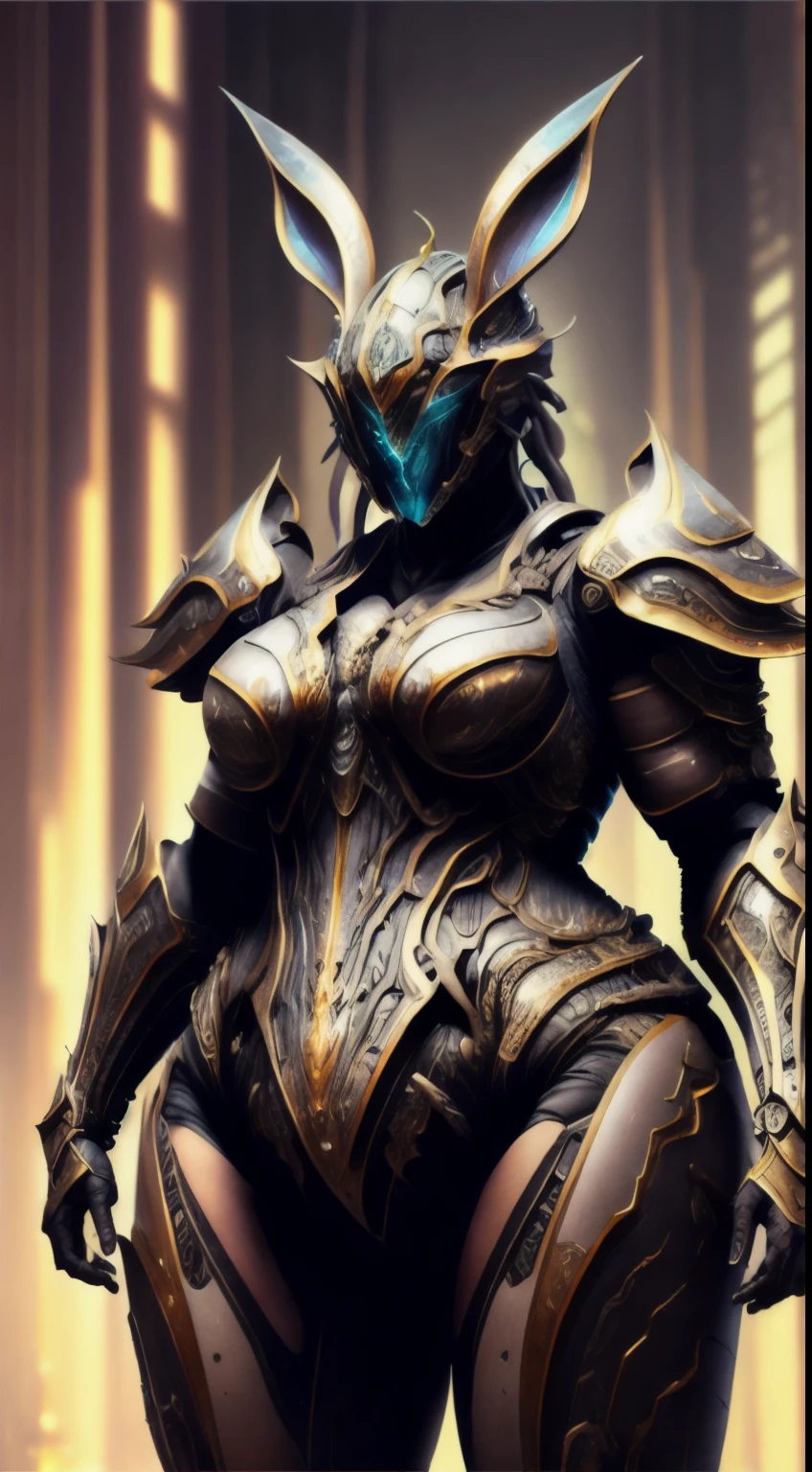 woman in armor, (Extra big breasts), Super strong, SF, Rabbit-based humanoid, glass shell, compound, biochemical appearance, Blood vessels and muscles visible between joints, intricate details, fighting pose、Fat woman、adult woman、Chubby-chan、thick body、reality、professional photos、genuine、thick body, big 、 big ass、big belly、thick thighs、thick arms、
