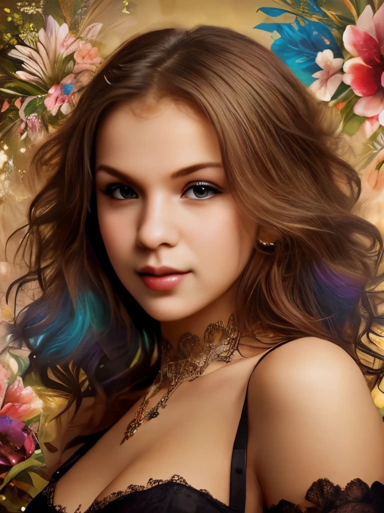 official art, highest details, beautiful and aesthetic, fractal art, colorful, masterpiece, best quality, 1girl,