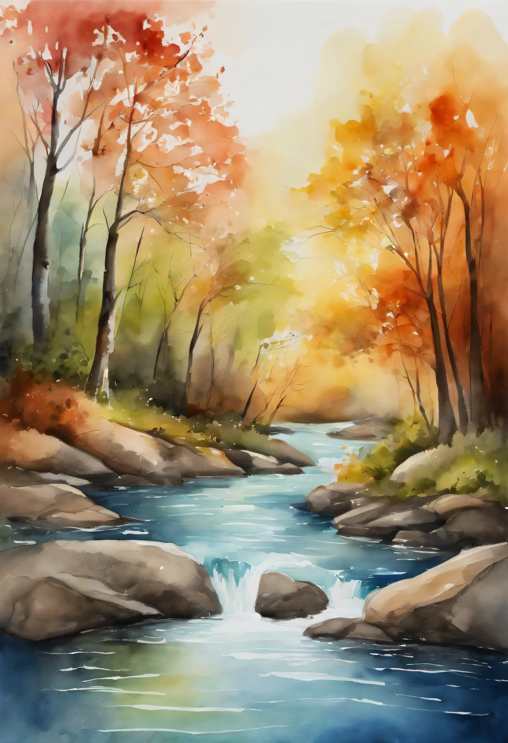 The river was as clear as crystal.,Flui do trono de Deus e do Cordeiro., Fluiu no meio da avenida da cidade。On both sides of the river were trees of life。Miku Hatsune