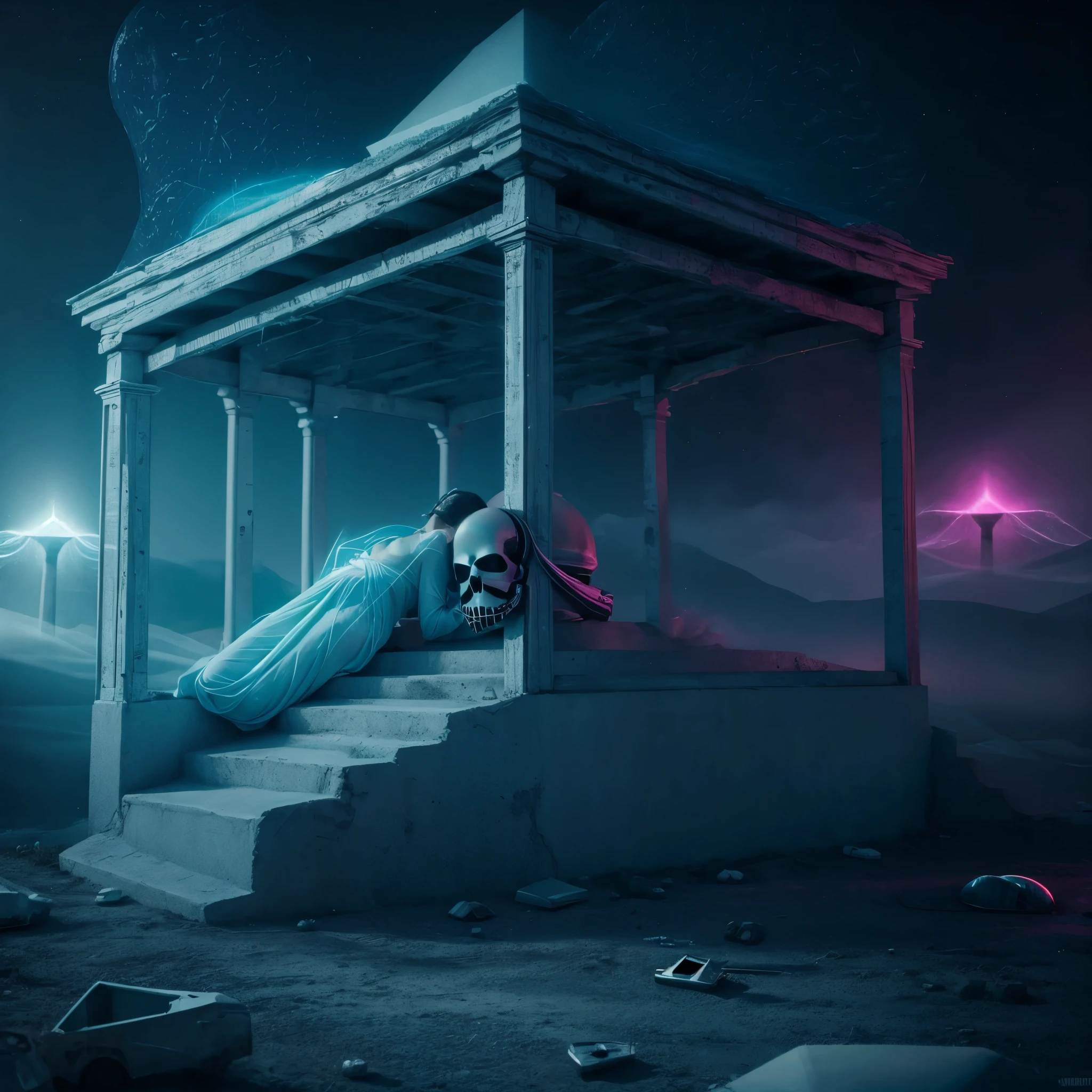 Random scene, (Ethereal Death:1.6), hyper realistic, 8k, vibrant colors, sharp image