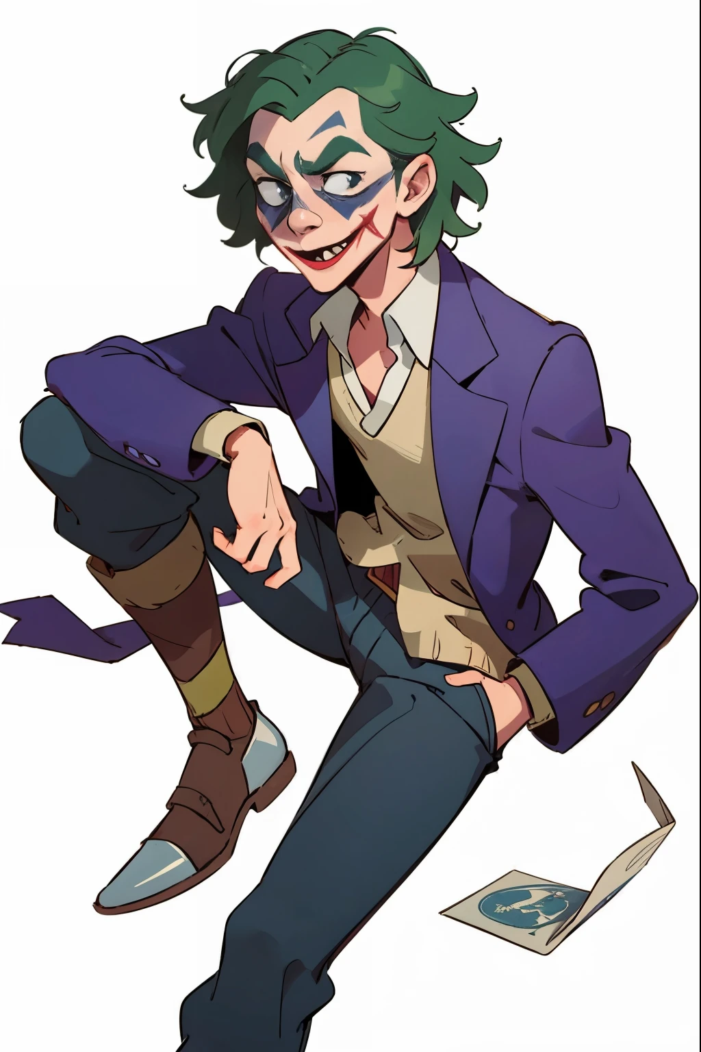 (Heath ledger) Joker from batman but hes a hafling (high quality(
