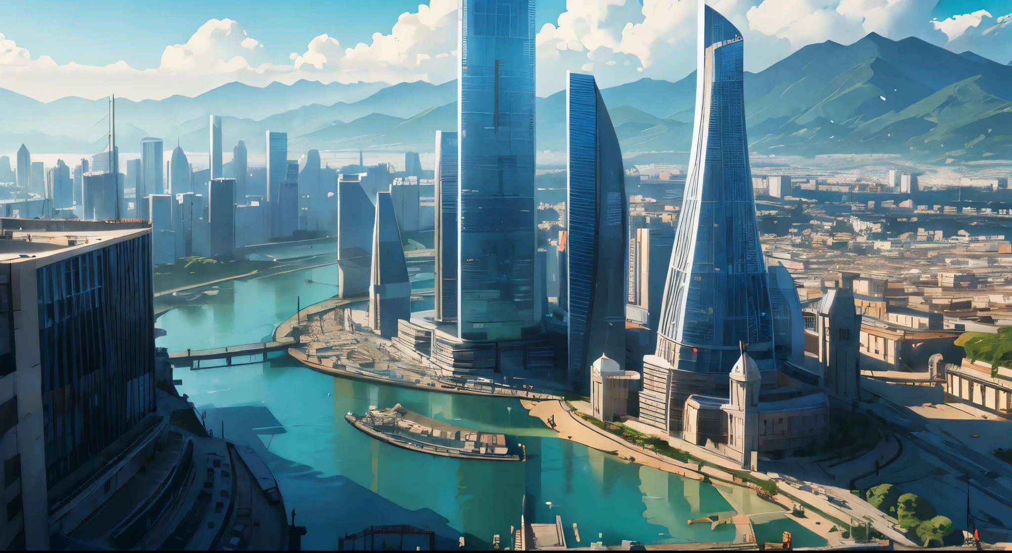 Una ciudad construida sobre el agua