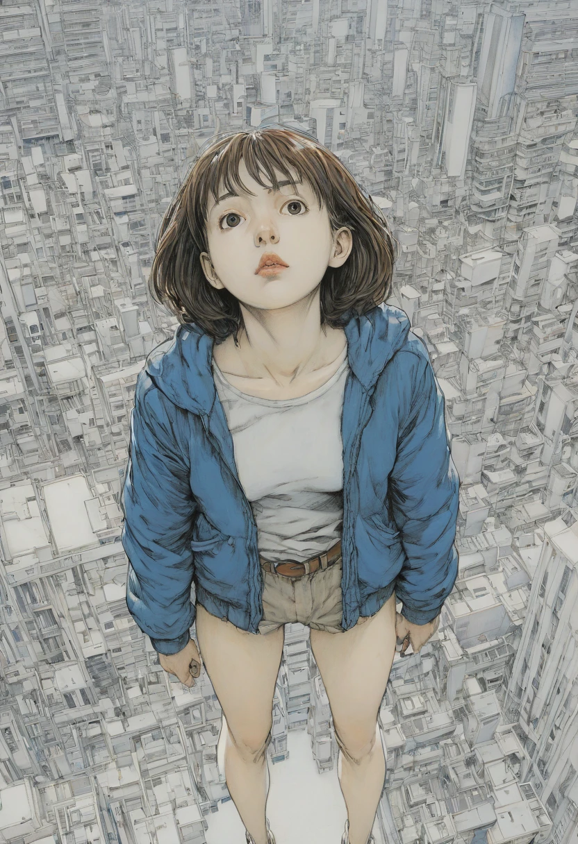 girl by Naoki Urasawa, best quality, masterpiece, Ultra high detail, 8k