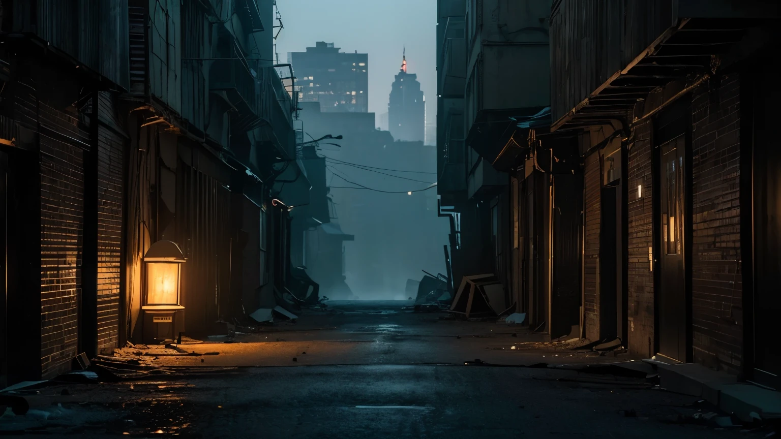 (best quality, highres, realistic:1.2),(dark, mysterious room),(dusk, twilight atmosphere),(hidden hideout),(secret place),(desolate world),(intense, suspenseful),(no way out),(New York alleyway),(desolate cityscape),(pursuers closing in),(hiding pursuers),(scenic view outside the window),(terrifying moment),lady