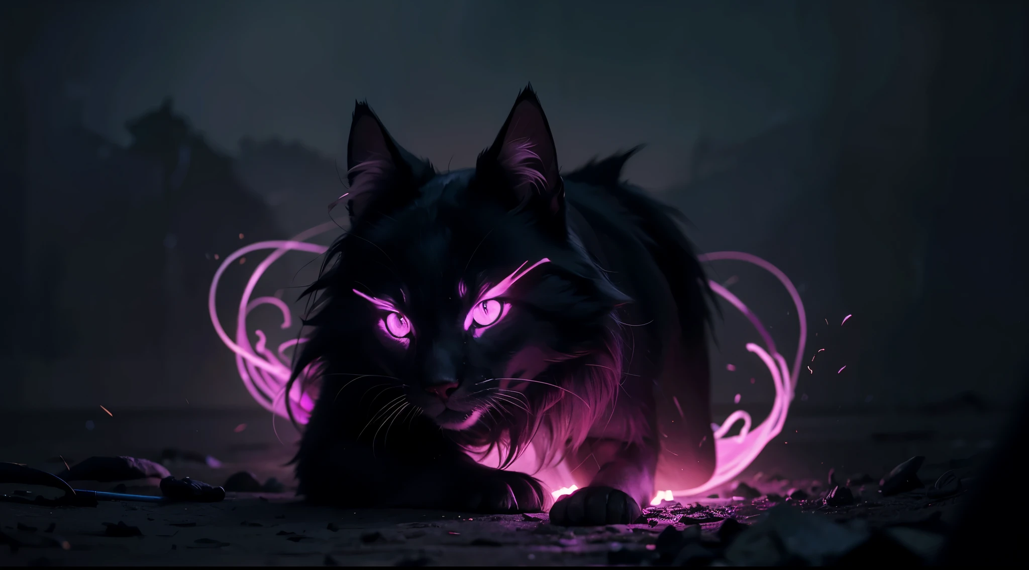 redo the image but with the head lying on the paw
