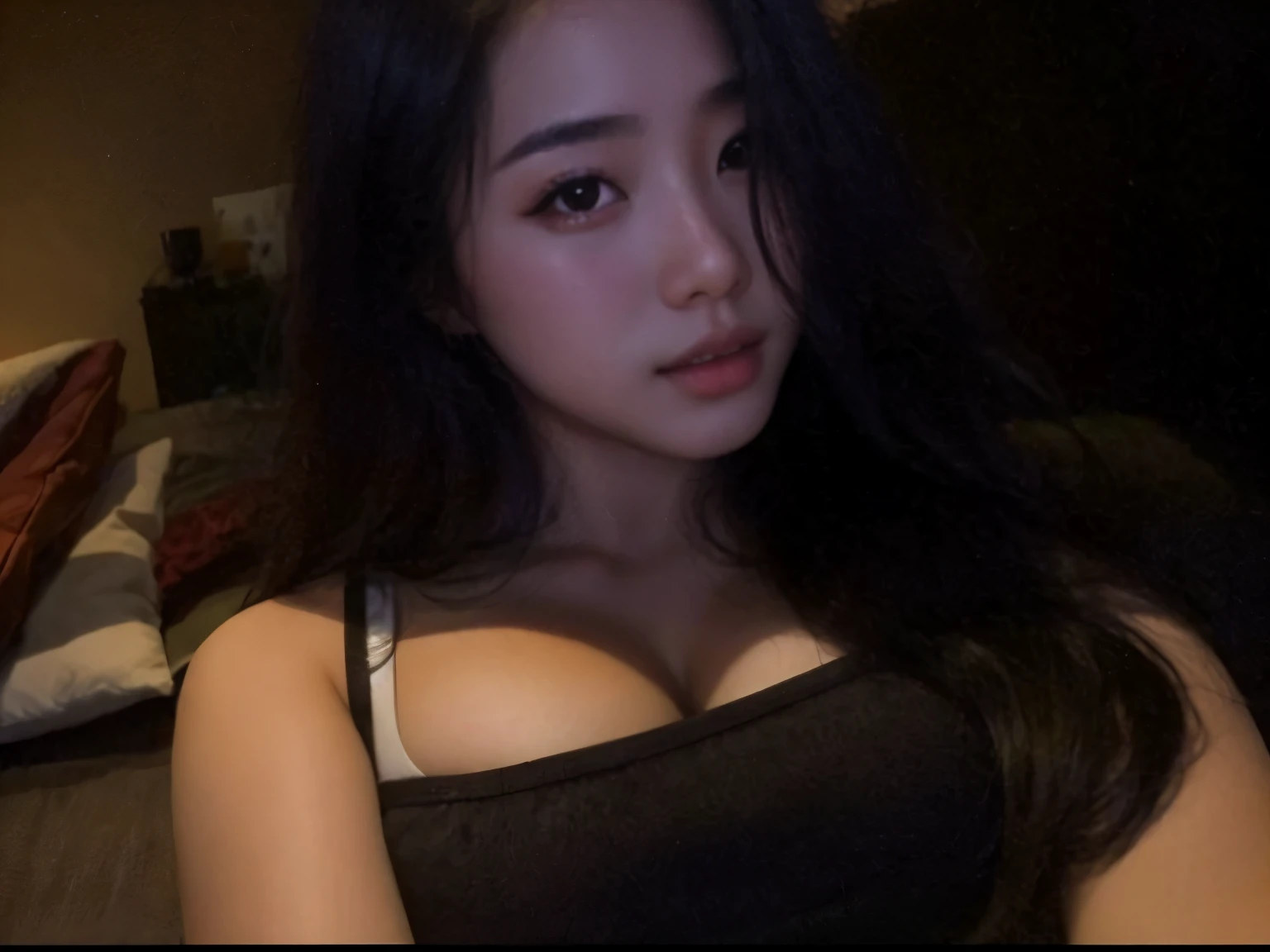 asian woman araffed con el pelo largo y negro y un top negro, 18 years, 22 years, 21 years, asian girl, 23 years, 27 years old, , 1 8 son, 28 years old, beautiful asian girl, 29 years, 24 years old, asian woman, asian woman