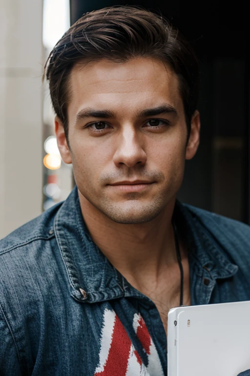 An American man in appearance and personality 