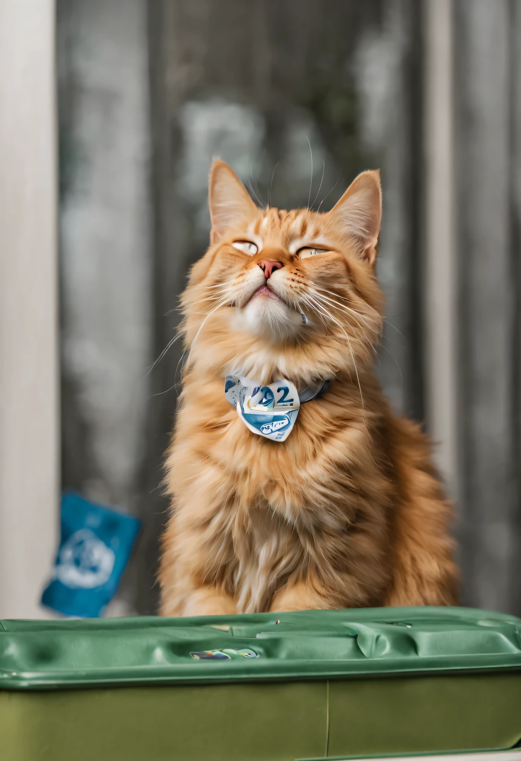 Cat cries after winning the lottery
