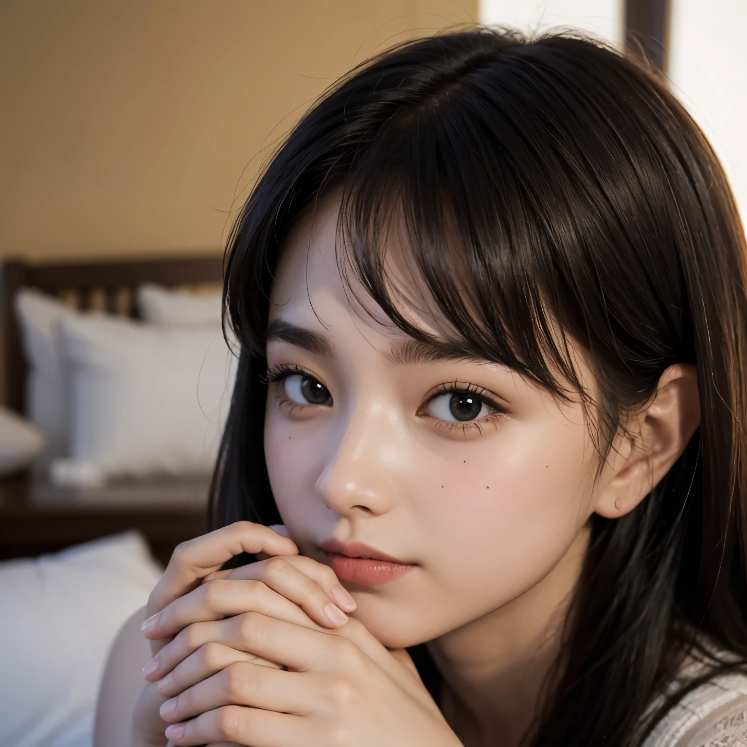 Upturned nose, cute girl