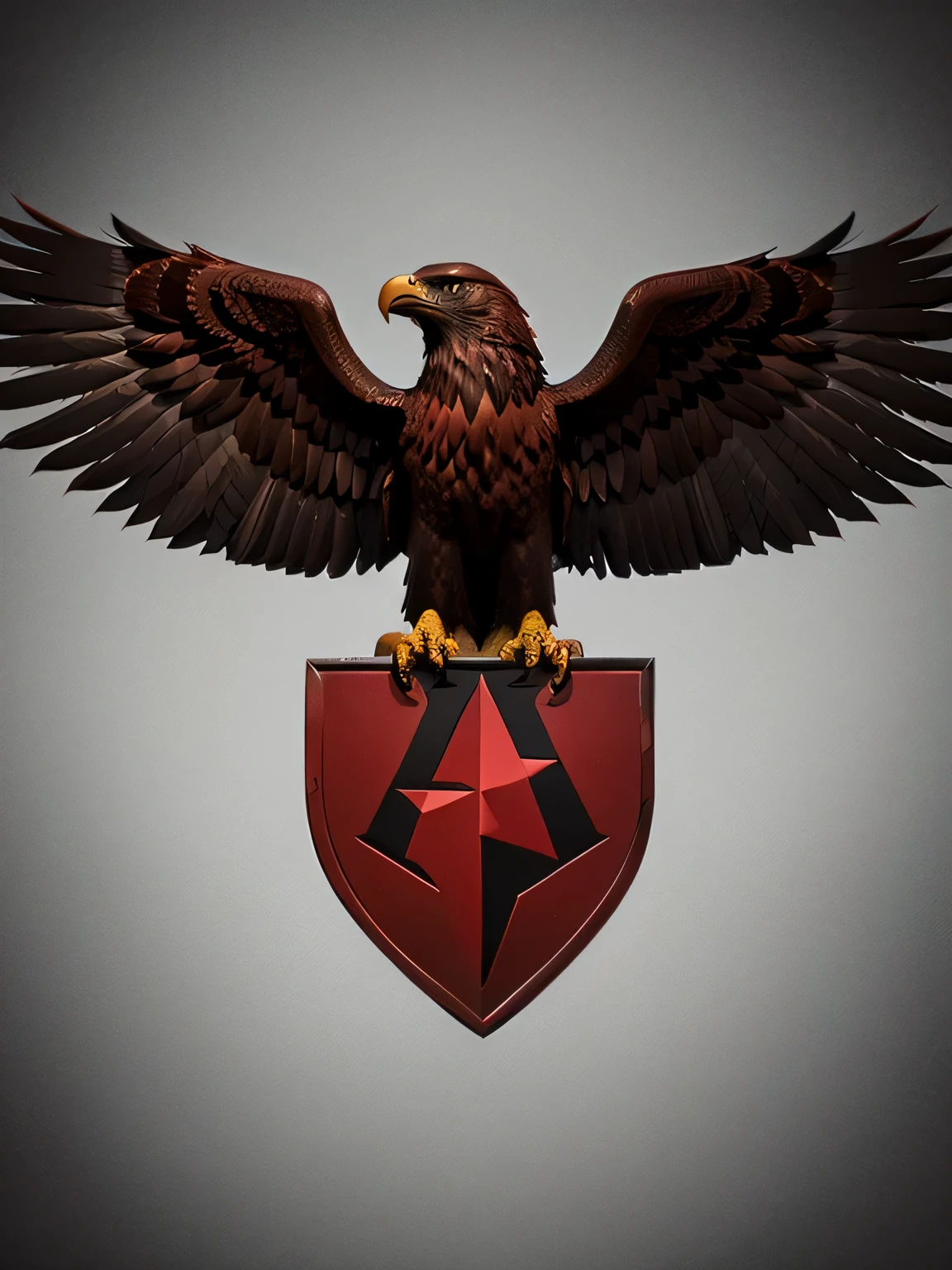 red eagle, logo, ultra detailed, hight quality, army