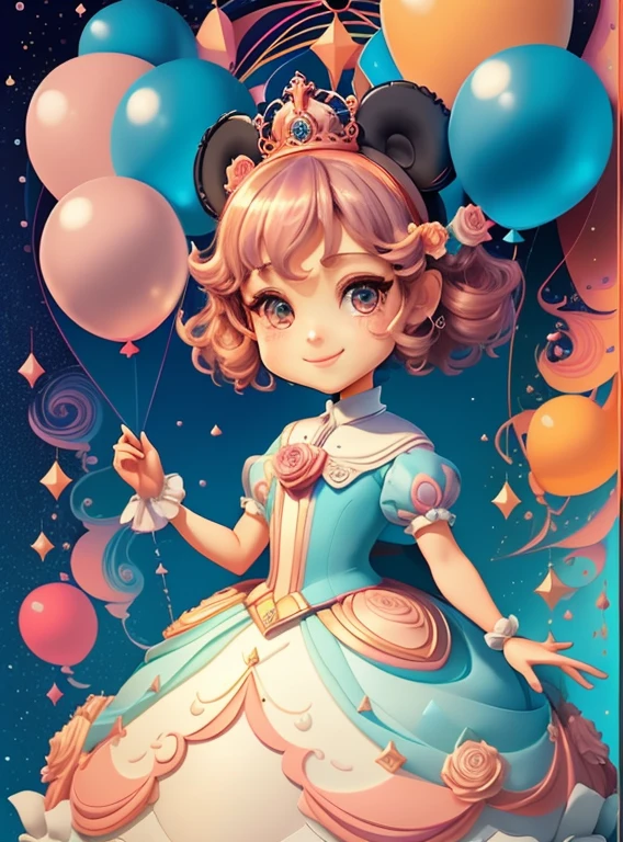 ((cute princess smiling, happy celebration, ballons, beautiful cake )) - Criador: Walt Disney2023) ), ,, ( Walt Disney acolchoamento ,multidimensional geometric wall PORTRAIT, arte, Chibi,
Yang08k, lindo, Colouring,Rose
Primary works, qualidade superior, melhor qualidade, Arte Oficial, Beautiful and Aesthetic,)) ), ,, Walt Disney acolchoamento ,multidimensional geometric wall PORTRAIT, arte, Chibi,
Yang08k, lindo, (Colouring, rosa), amarelo ,azul ,vermelho e branco)
Primary works, qualidade superior, melhor qualidade, Arte Oficial, Beautiful and Aesthetic,