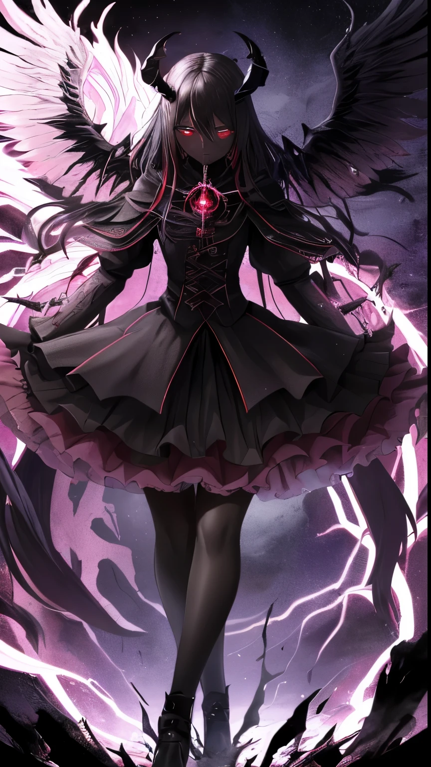 (dark skin), (demon horns), Man,
Immortal temptation takes over my mind
Condemned
Fallen weak on my knees, summon the strength
Of mayhem
I am the storm that is approaching
Provoking black clouds in isolation
I am reclaimer of my name
Born in flames, I have been blessed
My family crest is a demon of death
Forsakened, I am awakened
A phoenix's ash in dark divine
Descending misery
Destiny chasing time
Inherit the nightmare, surrounded by fate
Can't run away
Keep walking the line between the light
Led astray
Through vacant halls I won't surrend5r
The truth rev5aled in eyes of ember
We fight through fire and ice forever
Two souls once lost, and now they remember
I am the storm that is approaching
Provoking black clouds and isolation
I am reclaimer of my name
Born in flames, I have been blessed
My family crest is a demon of death
Forsakened, I am awakened
A phoenix's ash in dark divine
Descending misery
Destiny chasing time
Disappear into the night
Lost shadows left behind
Obsession's pulling me
Fading, I've come to take what's mine
Lurking in the shadows under veil of night
Constellations of blood pirouette
Dancing through the graves of those who stand at my feet
Dreams of the black throne I keep on repeat
A derelict of darkness, summoned from the ashes
The puppetmaster congregates all the masses
Pulling strings, twisting minds as blades hit
You want this power? Then come try and take it
Beyond the tree
Fire burns
Secret love
Bloodline yearns
Dark minds embrace
Crimson joy
Does your dim heart
Heal or destroy?
Bury the light deep within
Cast aside, there's no coming home
We're burning chaos in the wind
Drifting in the ocean all alone
