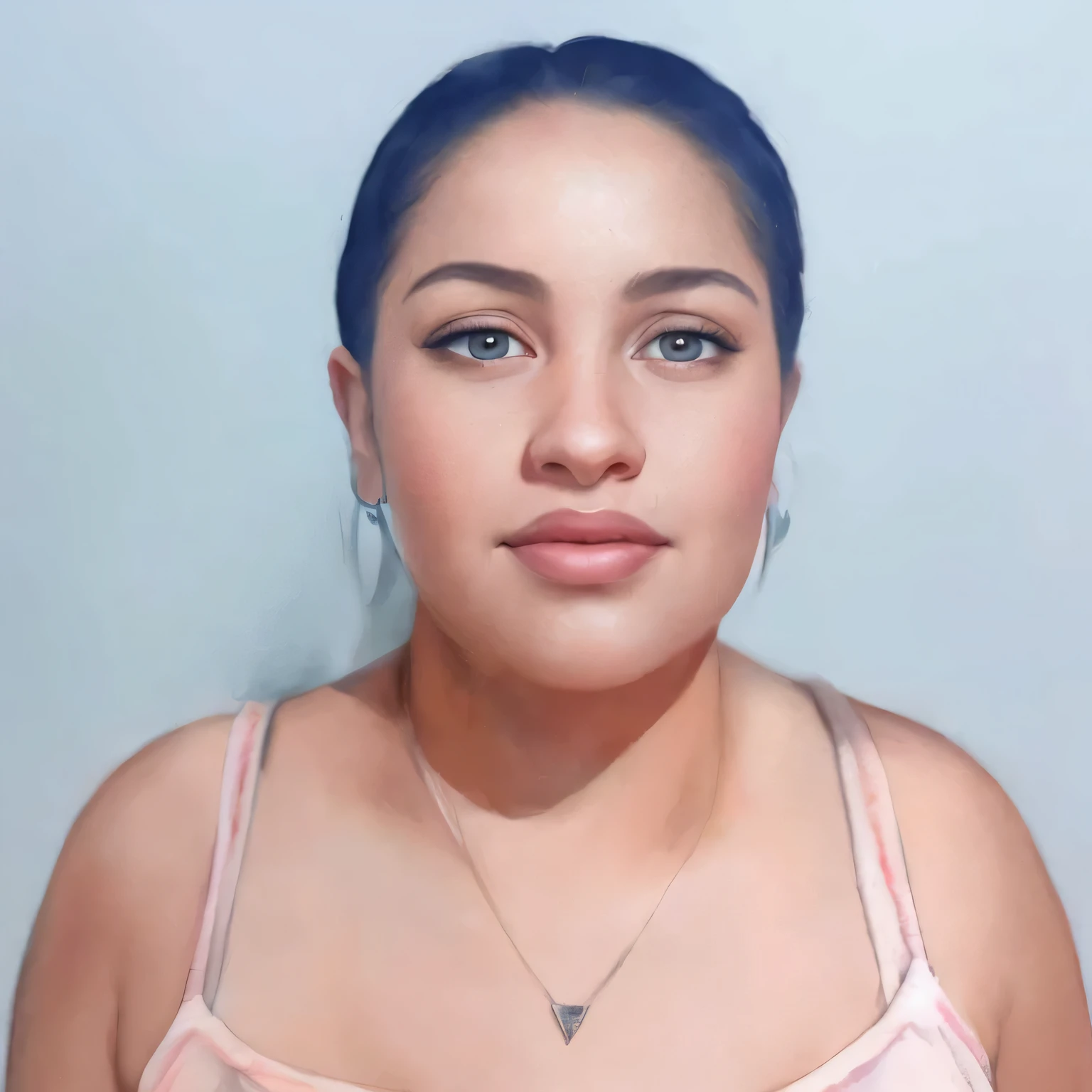 painting of a woman with a necklace and earrings around her neck, realistic studio portrait, Retrato realista, retrato feminino realista, pintura semi-realista em guache, retrato de rosto detalhado realista, realistic woman oil painting, photo Retrato realista, retrato de rosto inteiro, Estilo de arte hiperrealista, Pintura realista, autorRetrato realista, retrato colorido detalhado, solo portrait 🎨🖌️, realistic digital illustration