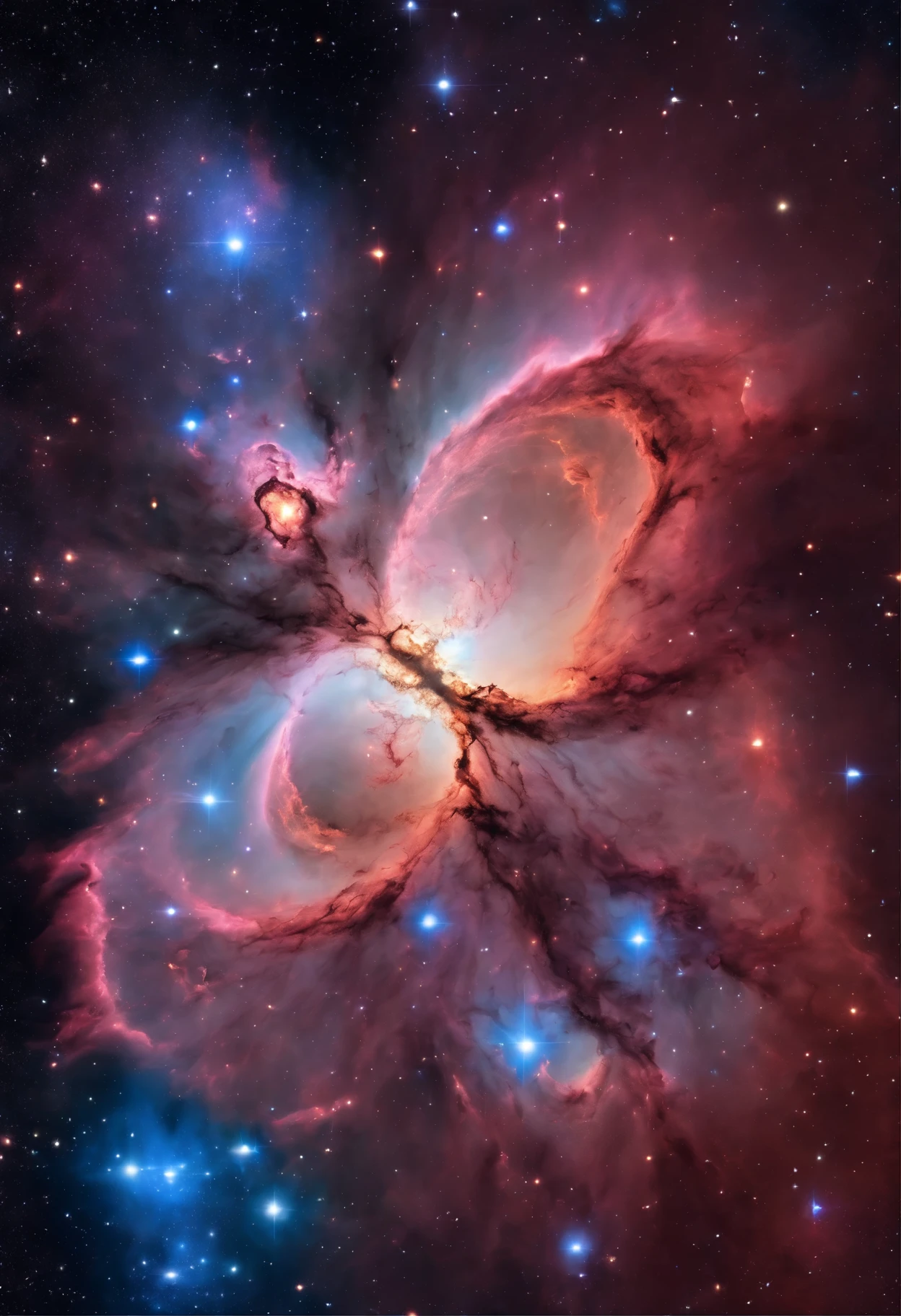 (best quality,4k,8k,highres,masterpiece:1.2),ultra-detailed,(realistic,photorealistic,photo-realistic:1.37),nebulae,pillars of creation,vibrant colors,intense contrast,detailed stars,dynamic composition,dramatic lighting,interstellar clouds,cosmic energy,majestic size,gas and dust clouds,galactic masterpiece,celestial beauty,deep space exploration,nebula formations,intricate details,awe-inspiring,stellar nursery,expansive universe,ethereal atmosphere,galactic wonder,astronomical phenomena,natural wonder,colorful cosmic phenomenon,star clusters,great celestial depths,cosmic tapestry,interstellar voyage,cosmic artistry,cosmic symphony,otherworldly vision,primordial power,supernatural grandeur,luminous glow,cosmic scale,mysterious beauty,limitless space,celestial majesty,cosmic spectacle,radiant luminosity,dark cosmic matter