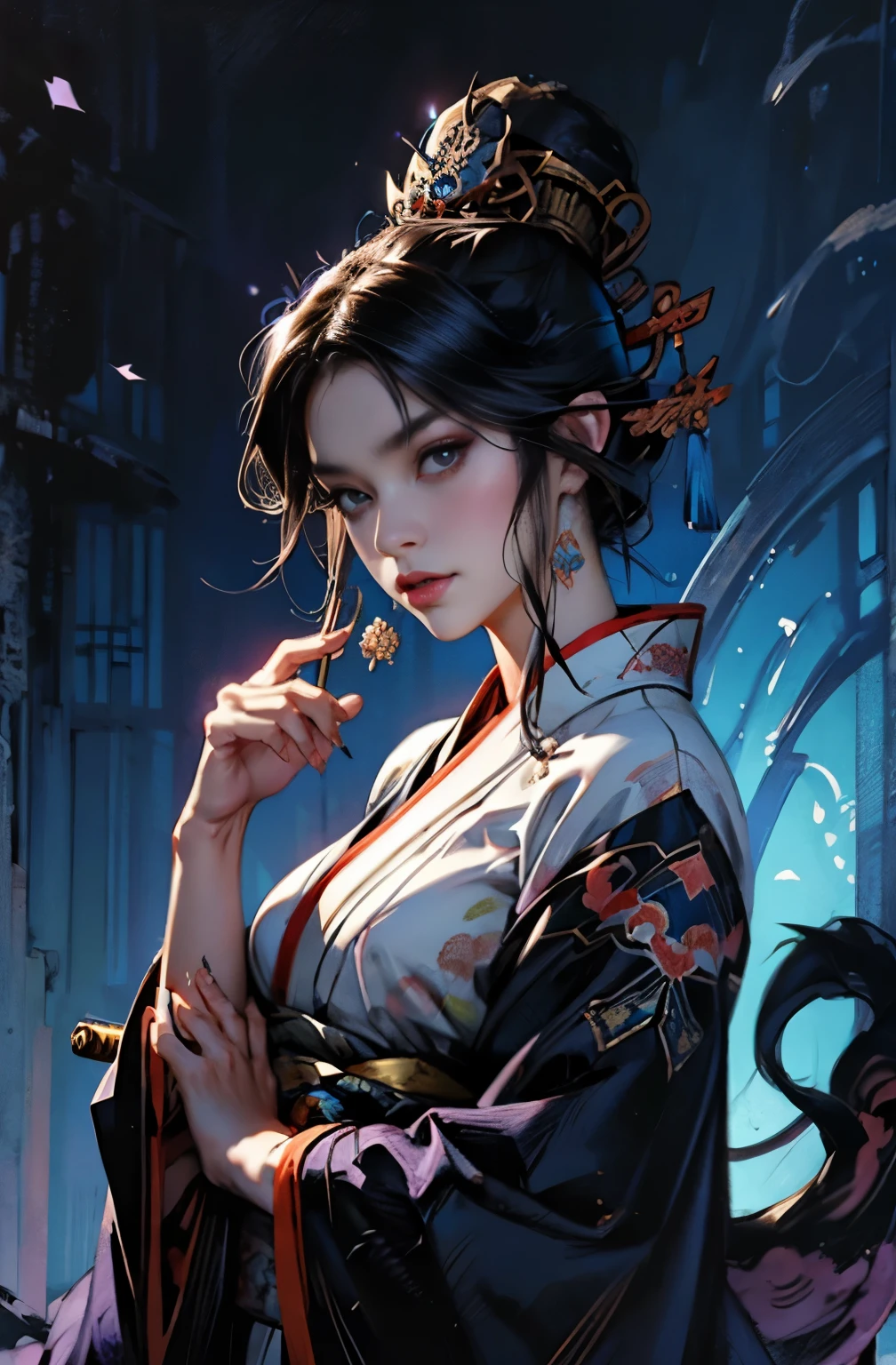Avatar
SeaArt Bot
Txt2Img
default
09:18:30 Beautiful demon paintings that expire after 29 days, Japanese swordを持った鬼の女, Japanese swordを振りかぶる鬼の女, Youki, queen of the red light district, fairy queen, Glossy appearance, strong female samurai, Japanese sword, Japanese sword, 抜身のJapanese sword, 長いJapanese sword, Japanese sword, Japanese sword, A skilled swordsman, female bodyguard, demon samurai, ２book corner, mouth with fangs, Eyes without pupils, gambling, Kumatori, Hyakka Ryōran, Flower of Shura, Looks like he&#39;s in his late 20s, beautiful black haired demon, sharp beauty, Beautiful red kimono, Dr. Moonlight, Oiran, highest ranking woman, Ghost Girl, Female Yakuza, Doji Ibaraki, Shuten Douji, Inspired by Chen Yifei, Inspired by Francesco Hayez, Inspired by Hendrik Terbruggen, Jean＝Works that influenced Auguste Dominique Ingres, Inspired by Liu Jun, Jean＝Works that influenced Auguste Dominique Ingres, highest quality, perfect angle, perfect composition, The perfect subject, best shot, official art, cinematic light, figurative art, Beautiful and expressive paintings, Beautiful artwork illustration, wonderful, cool beauty, clear, Mysterious, highest quality, official art, perfect composition, perfect angle, best shot, women only, sharp outline, pretty much beautiful face, The demon lurking in the darkness of Kyoto, Lord of Chimi-Mourou, A ruthless demon woman, demon queen, Female Yakuza, full body tattoo, wide, Rashomon, SakuraFubuki, Please refrain from, I&#39;ll let you die, raid, Unrivaled strength