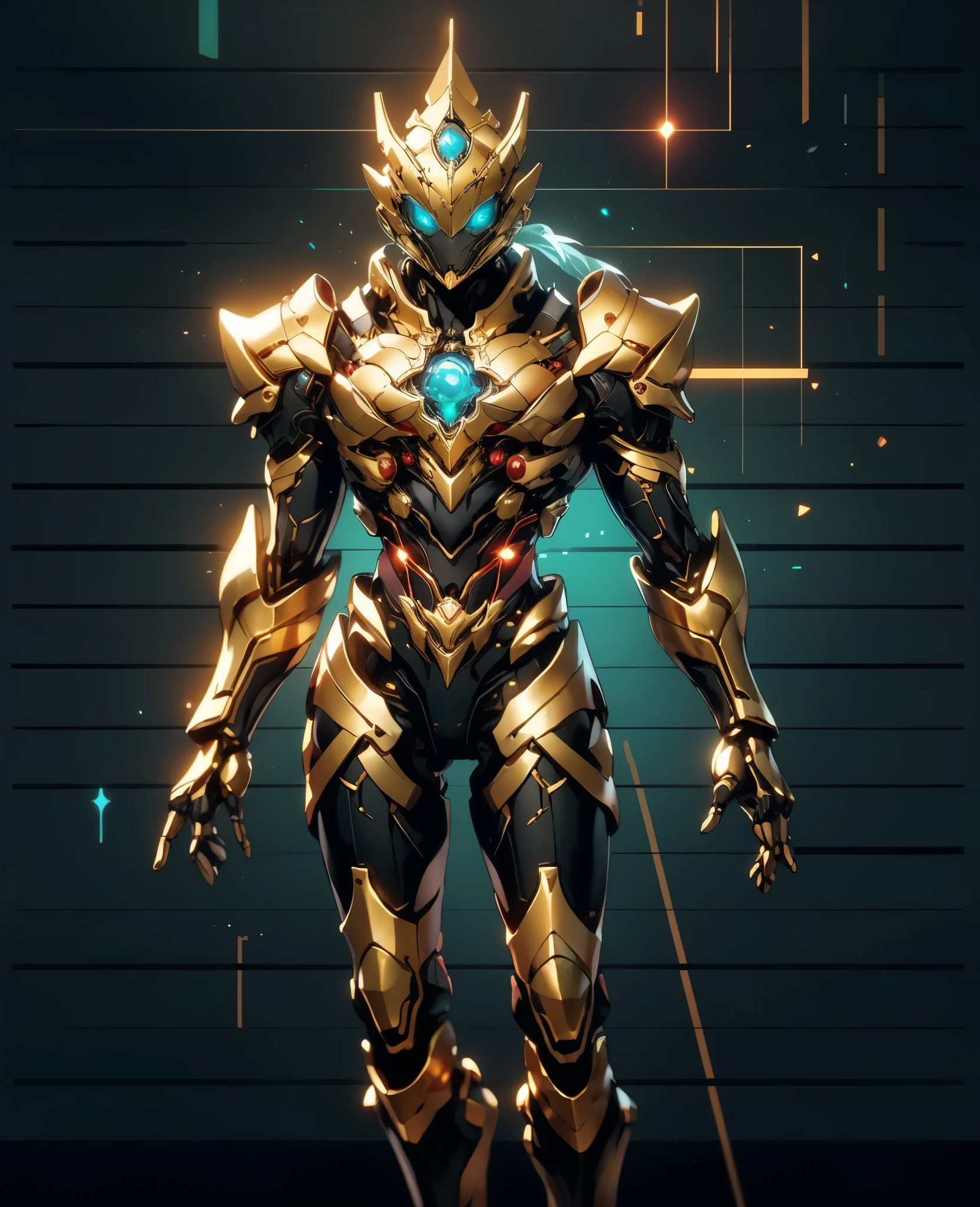 A woman adorned in fantasy-style full-body armor, a crown-concept fully enclosed helmet that unveils only her eyes, a composite layered chest plate, fully encompassing shoulder and hand guards, a lightweight waist armor, form-fitting shin guards, the overall design is heavy-duty yet flexible, (the armor gleams with a golden glow, complemented by red and blue accents), exhibiting a noble aura, she floats above a fantasy-surreal high-tech city, this character embodies a finely crafted fantasy-surreal style armored hero in anime style, exquisite and manga art style, (Spider Concept Armor, plasma, blood), ((Element, bio mecha, long legs, elegant, goddess, femminine:1.5)), metallic, high definition, best quality, highres, ultra-detailed, ultra-fine painting, extremely delicate, professional, anatomically correct, symmetrical face, extremely detailed eyes and face, high quality eyes, creativity, RAW photo, UHD, 32k, Natural light, cinematic lighting, masterpiece-anatomy-perfect, masterpiece:1.5