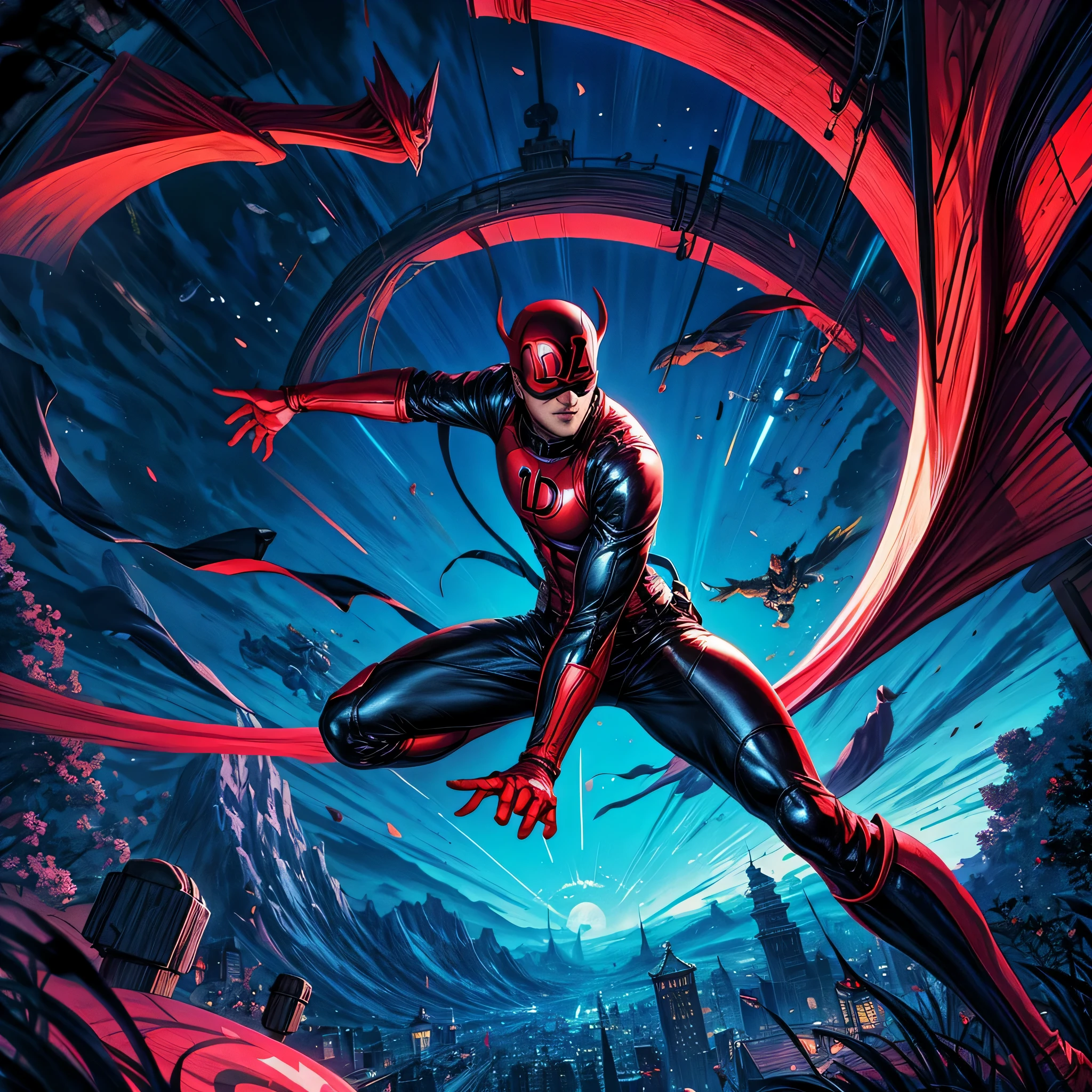 daredevil like the same pose in controlnett