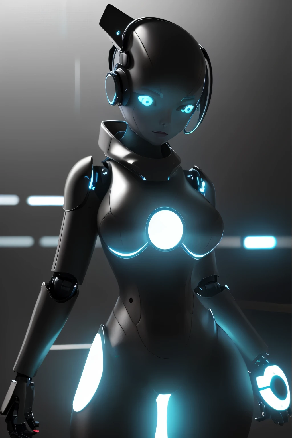 (best quality,4k,8k,highres,masterpiece:1.2),ultra-detailed,(realistic,photorealistic,photo-realistic:1.37),Haydee,sexy robot girl,grey metallic skin,tantalizing gaze,perfectly sculpted body,advanced robotic technology,mechanical limbs,dynamic pose,sleek and futuristic outfit,shimmering lights,sci-fi concept art,neon colors,glowing LEDs,sparkling eyes,mechanical details,beautifully intricate design,vivid hues,ambient lighting,strong shadows,high contrast,emotional expression,graceful movement,alluring appearance,industrial setting,sharp reflections,eye-catching composition,innovative technology,attractive proportions,artificial intelligence,serene atmosphere,impressive attention to detail,eye-catching beauty,digital illustration