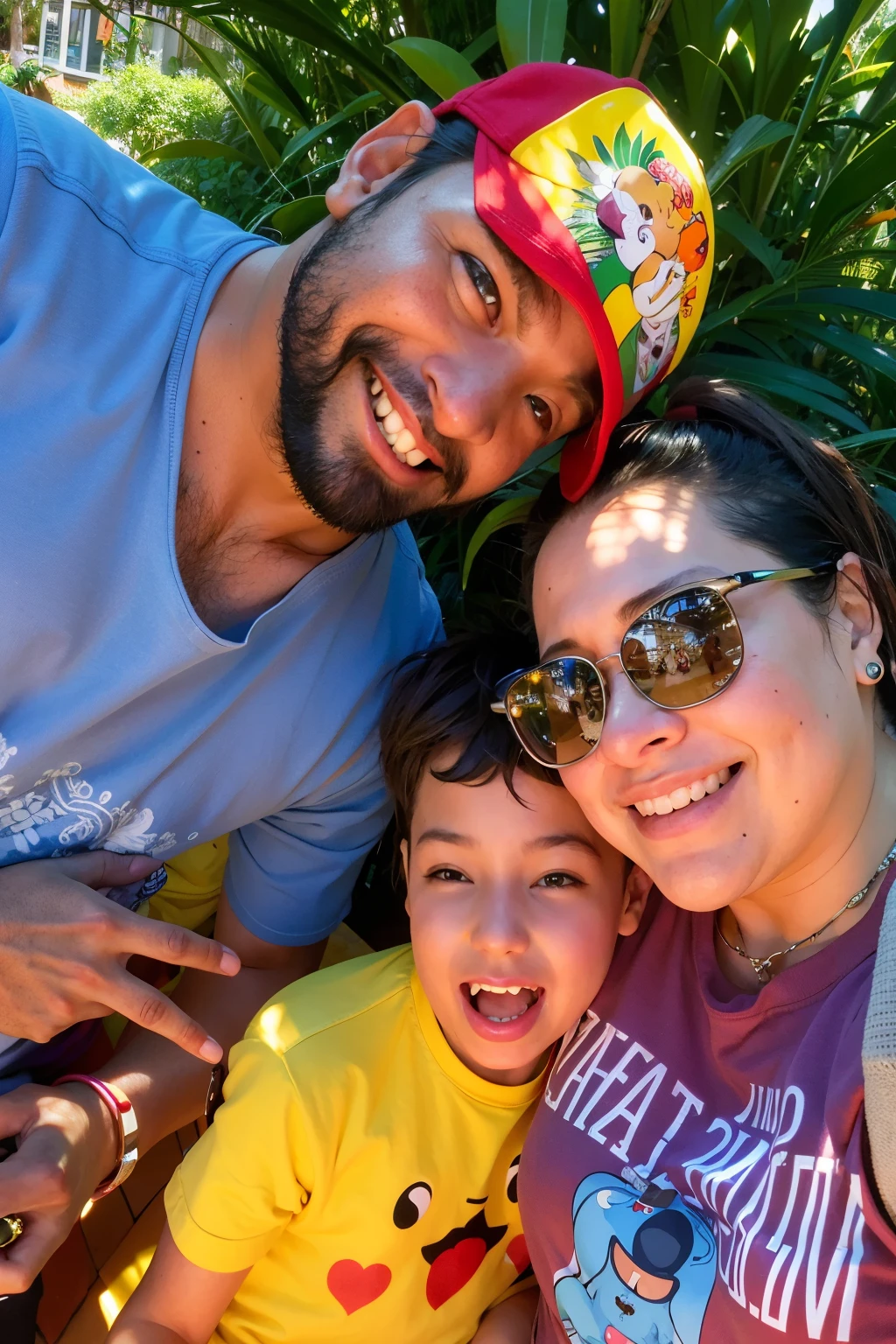 tem duas pessoas e uma posando para uma foto, marido esposa e filho, vacation photo, me divertindo muito, imagem de perfil, happy family, filmado no iphone 1 3 pro, foto de familia, powder Nándor Katona, filmado no iphone 1 3 pro max, se divertindo, no parque em um lindo dia