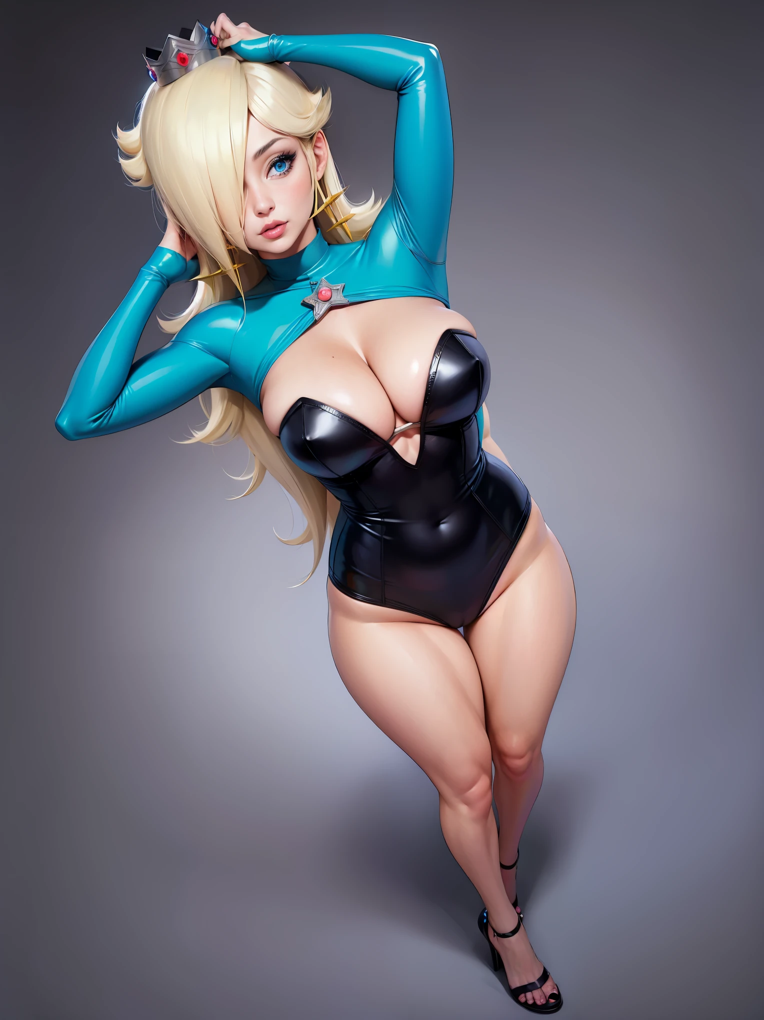 ((high detailed, best quality, 4k, masterpiece, hd:1.3)), ((best quality)), (((HD))), (((8k))), (ultraDH), (ultra HD), Snowy Forest background, snowflake pattern, blue eyes, BREAK blue eyes, seductive, attractive, smooth anime cg art, 36C breasts, long legs, vivid colors, detailed digital art, slim body, perfect skin, blonde hair, long hair, light hair, blonde hair, BREAK crown, cleavage, 36C cleavage, looking at viewer, BREAK looking at viewer, extremely detailed face, earrings, gem, dark black makeup lips, dark gothic eyeshadows, dark eyeshadows, black eyeshadows, black sexy lips, dark lips, very dark lips, (perfect hands, perfect anatomy), black makeup, black medium lips, black thick lips, detailed fingers, five fingers per hand, 5 fingers, (1 girl), detailed lips, detailed black lips, black painted lips, gothic painted lips, BREAK night, night sky, (breast focus), (arms outstreched:1.2), (from above:1.1), (breasts out:1.3), (off shoulder:1.1), ((blue clothes)), ((light blue lingerie)), ((blue lingerie)), ((crown on a head)), ((crown)), ((visible crown)),
