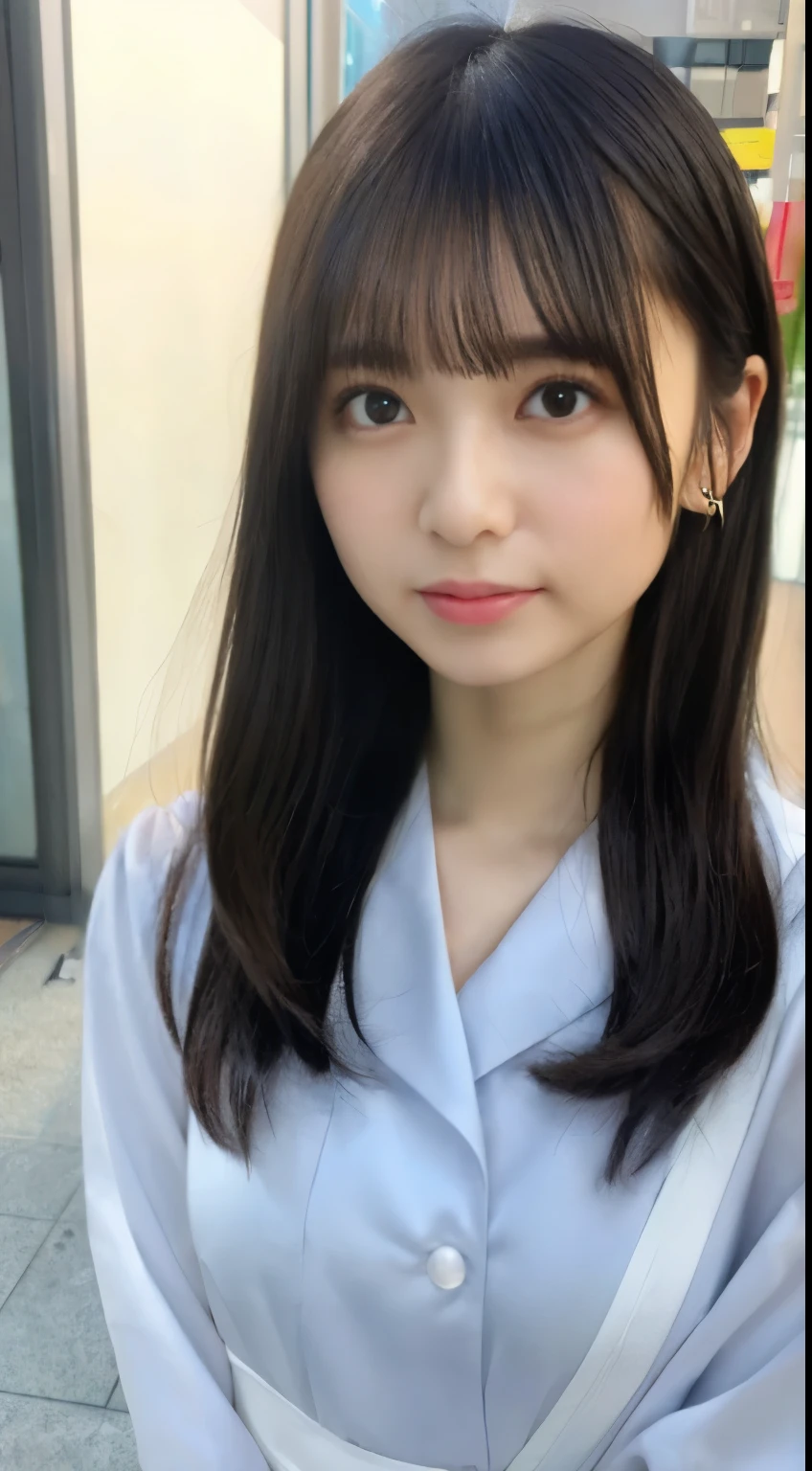 mix 4, (8K, Raw photo, best image quality, masterpiece: 1.45), (realistic, Photoreal: 1.37), one girl, cute, cityscape, night, rain, Wet, professional lighting, photon mapping, radio city, Physically based rendering, gradient black hair, gray hair, short curly hair, Handsome, with a girl, (((Randomly generated plain clothes))), highest quality photos, High resolution, 1080P, (clear face), (Detailed facial description), (detailed description of hands), (masterpiece), (Detailed CG)、extreme light and shadow、messy hair、master work、Rich details、(detailed facial features)、(highest quality photos)、(Masseter muscle part)、(detailed eye)、look in front of you、thin clavicle、((slender and big))、((Office Looksuit)))、((cute服))、((Shinjuku ward))、(I'll turn around)、(((first round)))、earrings、big smile、Draw the whole body from the knees、