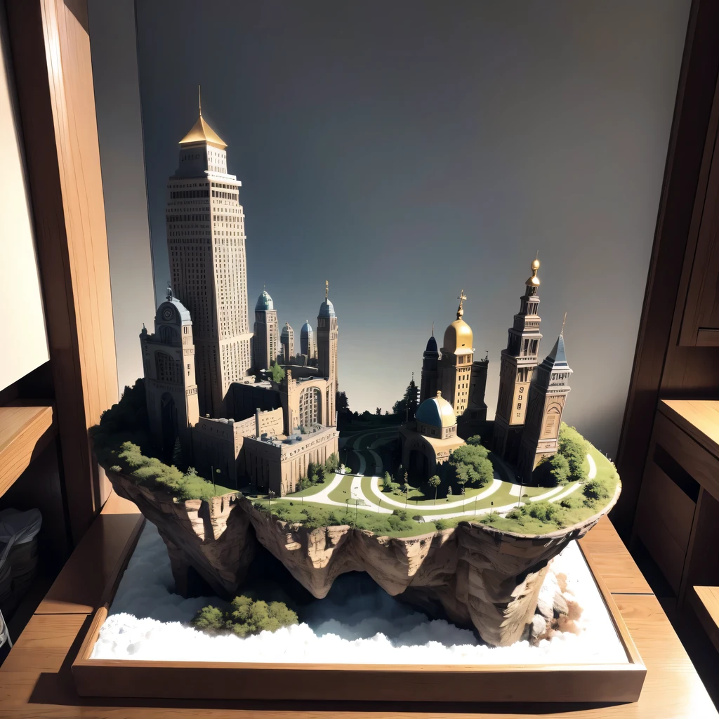 公元前2658年Lunar soil realistic model, (bifurcation, original photo, best quality, masterpiece:1.4),SteampunkCyberpunk6820 City,(CyberpunkLunar soil light:1.3), Lunar soil (related to land),(in a great nature box:1.3),Isometric, great nature, landscape on foundation,landscape,