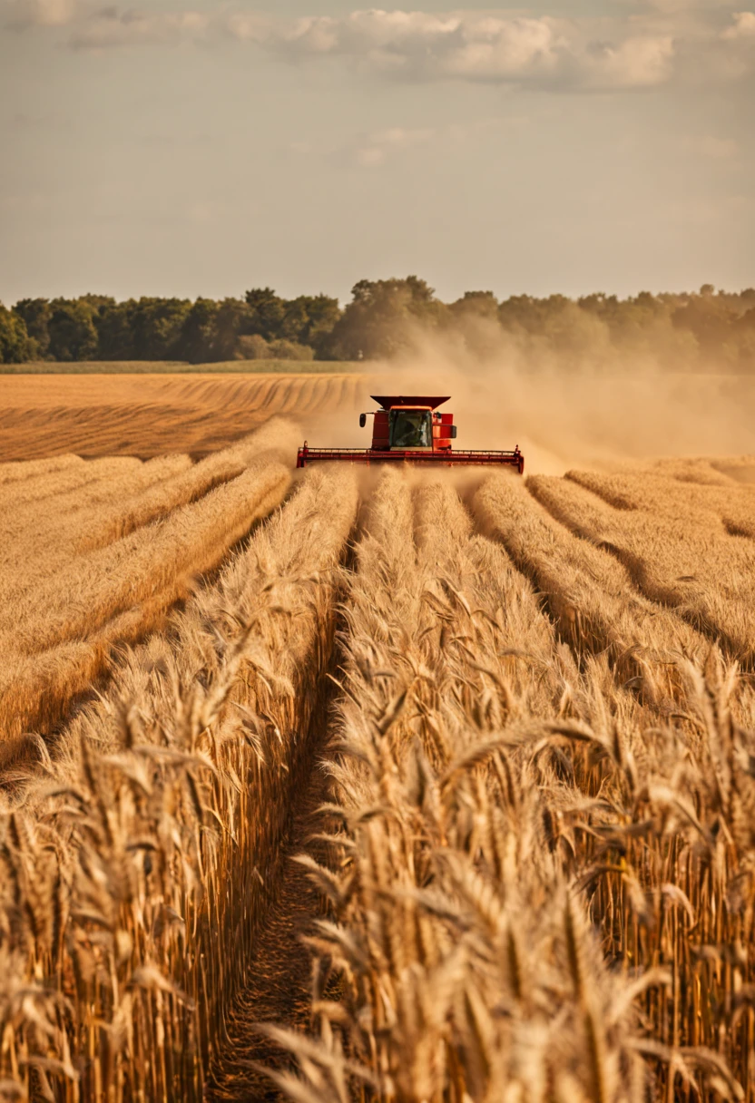 Wheat harvesting