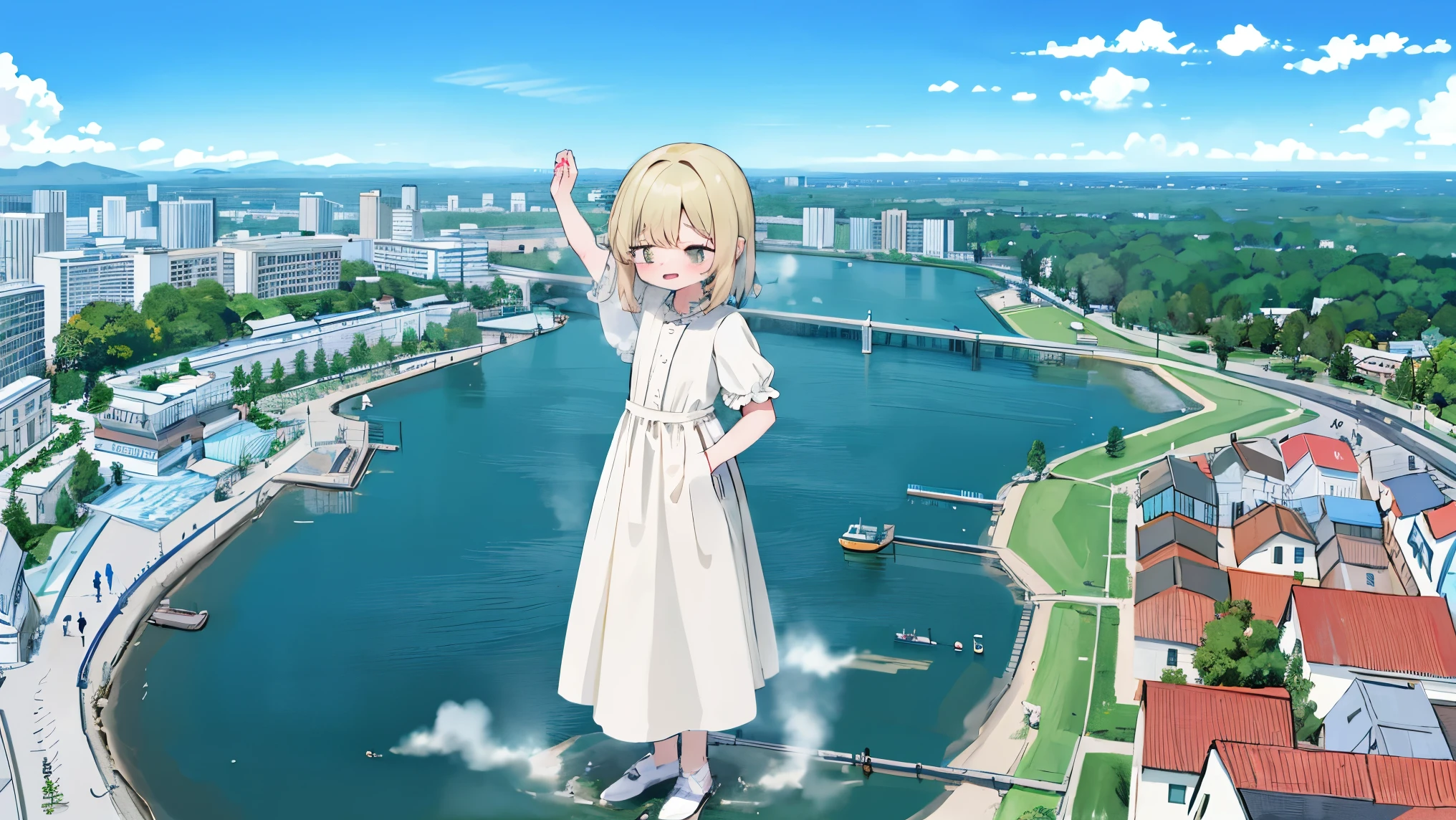 nsfw，{2 géante nue}，{2 fille nue}，{sont debout}，{Écoulement urinaire}，Nuage， regardant la ville， chaînes de montagnes， chef-d&#39;œuvre, meilleure qualité, Le contenu est très détaillé,chef-d&#39;œuvre,meilleure qualité,art officiel,fonds d&#39;écran 8k unifiés CG extrêmement détaillés，{{{deux géante}}}，fille énorme，2 fille，ville miniature moderne，pisser，Faire pipi partout，Pas de chaussures，{bas noirs}，Se lever，visage rougi，expressions confortables，pisser，urine，Nourrit les urines，Éruption urinaire，L&#39;urine dégage de la vapeur，{Pee while standing on a ville miniature moderne}, nue, La ville est pleine d&#39;urine