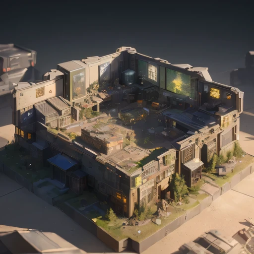2658年Lunar soil realistic model, (bifurcation, original photo, best quality, masterpiece:1.4),SteampunkCyberpunk6820 City,(CyberpunkLunar soil light:1.3), Lunar soil (related to land),(in a small nature box:1.3),Isometric, small nature, landscape on foundation,landscape,