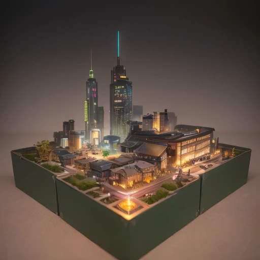 26558年Lunar soil realistic model, (bifurcation, original photo, best quality, masterpiece:1.4),SteampunkCyberpunk6820 City,(CyberpunkLunar soil light:1.3), Lunar soil (related to land),(in a small nature box:1.3),Isometric, small nature, landscape on foundation,landscape,
