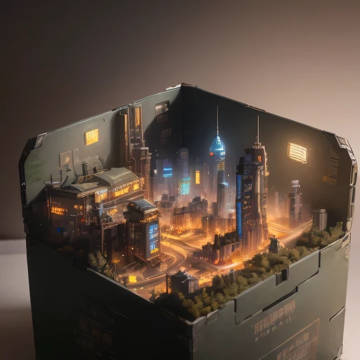 26558年Lunar soil realistic model, (bifurcation, original photo, best quality, masterpiece:1.4),SteampunkCyberpunk6820 City,(CyberpunkLunar soil light:1.3), Lunar soil (related to land),(in a small nature box:1.3),Isometric, small nature, landscape on foundation,landscape,