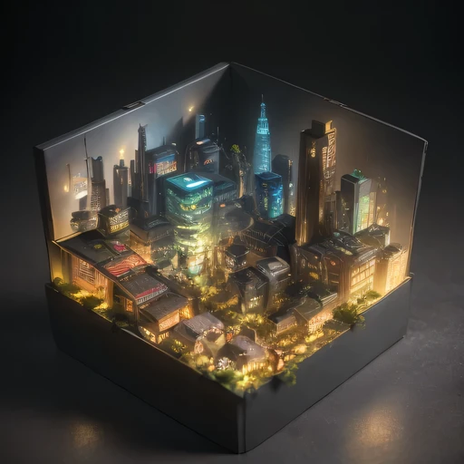 26558年Lunar soil realistic model, (bifurcation, original photo, best quality, masterpiece:1.4),SteampunkCyberpunk6820 City,(CyberpunkLunar soil light:1.3), Lunar soil (related to land),(in a small nature box:1.3),Isometric, small nature, landscape on foundation,landscape,