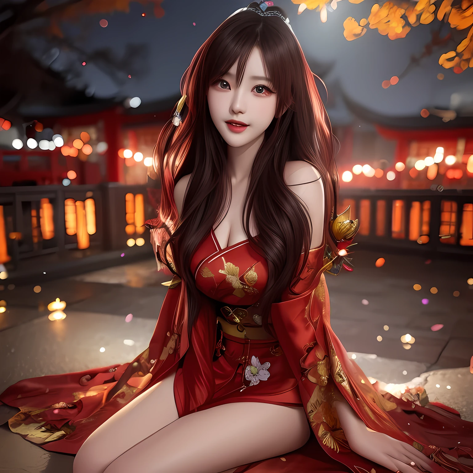 Top Quality, Masterpiece, High Resolution, 1girl, Cheongsam, Redhead, Hair Ornament, Necklace, Jewelry, Beautiful Face, upon_body, Tindall Effect, Photorealistic, Dark Studio, Rim Lighting, Two-Tone Lighting, (High Detail Skin: 1.2), 8k UHD, DSLR, Soft Lighting, High Quality, Volumetric Lighting, Candid, Photography, High Resolution, 4k, 8k, bokeh, (Great Wall of China, 1.2) --auto --s2