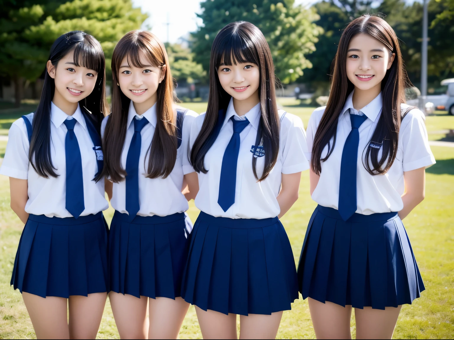 cute high school girl、japanese girl uniform、Wearing Japanese school uniform、japanese school uniform、surreal 、dressed like a high school girl、surreal 、wearing a uniform、real high school girl、girl in uniform、wearing a uniform、 Pause、Full body Esbian、nice skin、glowing skin、nice thighs、Shining thighs、Shining Rigaleg , Japanese high school 、Nogizaka Idol、korean idol、from below、full body shot