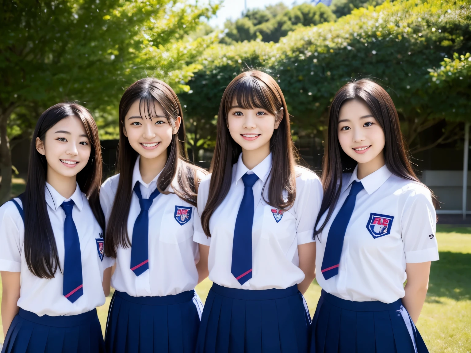 cute high school girl、japanese girl uniform、Wearing Japanese school uniform、japanese school uniform、surreal 、dressed like a high school girl、surreal 、wearing a uniform、real high school girl、girl in uniform、wearing a uniform、 Pause、Full body Esbian、nice skin、glowing skin、nice thighs、Shining thighs、Shining Rigaleg , Japanese high school 、Nogizaka Idol、korean idol、from below、full body shot、full body shot、NSFW