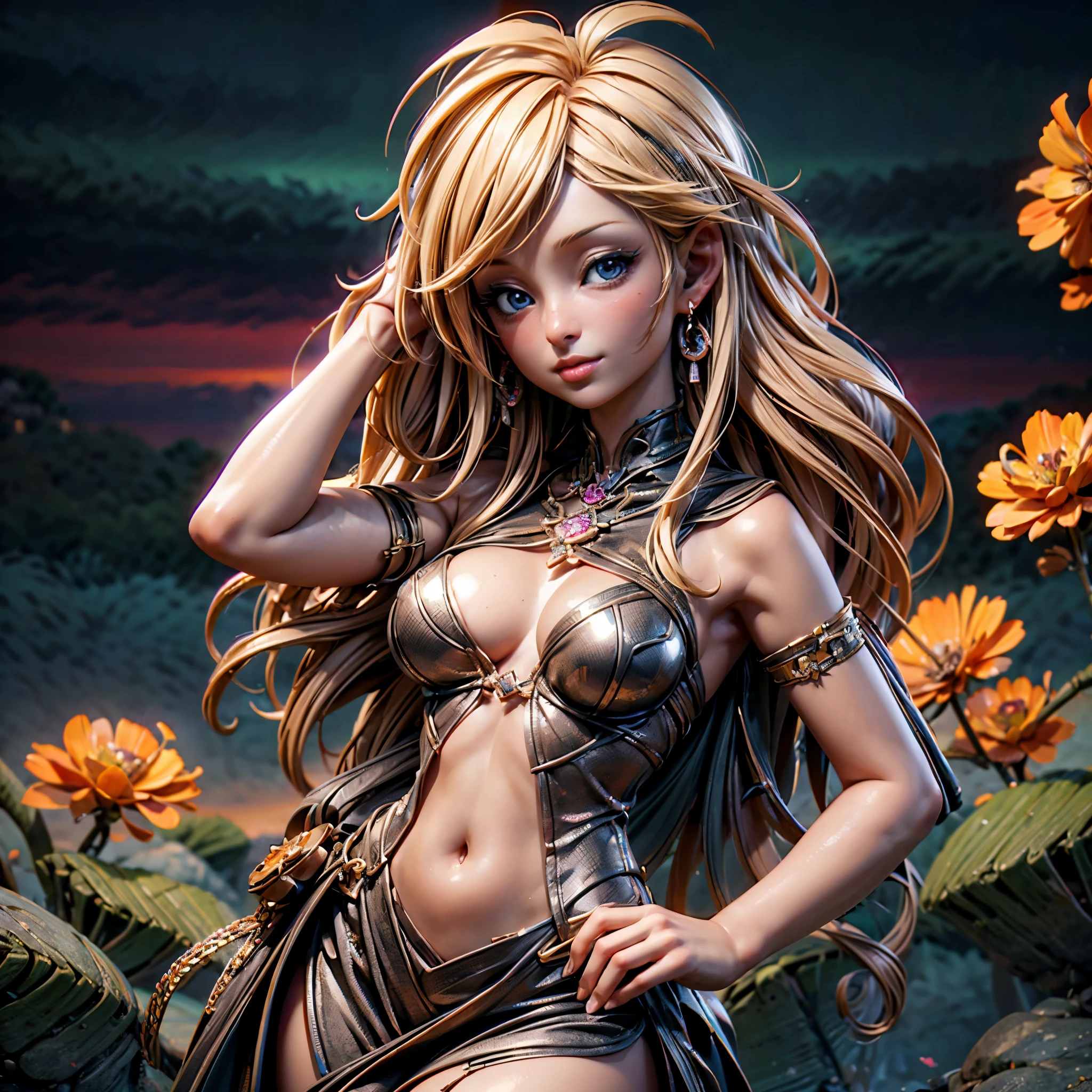 Stable Diffusion prompt: two sorceresses, big breasts, big hair, big hips, bejeweled bodies, henna mystic symbols, cast a ritual to summon a fiery tiger demon, set in ancient ruins, (best quality, 4k, 8k, highres, masterpiece:1.2), ultra-detailed, (realistic, photorealistic, photo-realistic:1.37), HDR, UHD, studio lighting, ultra-fine painting, sharp focus, physically-based rendering, extreme detail description, professional, vivid colors, bokeh, portraits, landscape, horror, anime, sci-fi, photography, concept artists, vibrant color palette, mystical light, eerie atmosphere