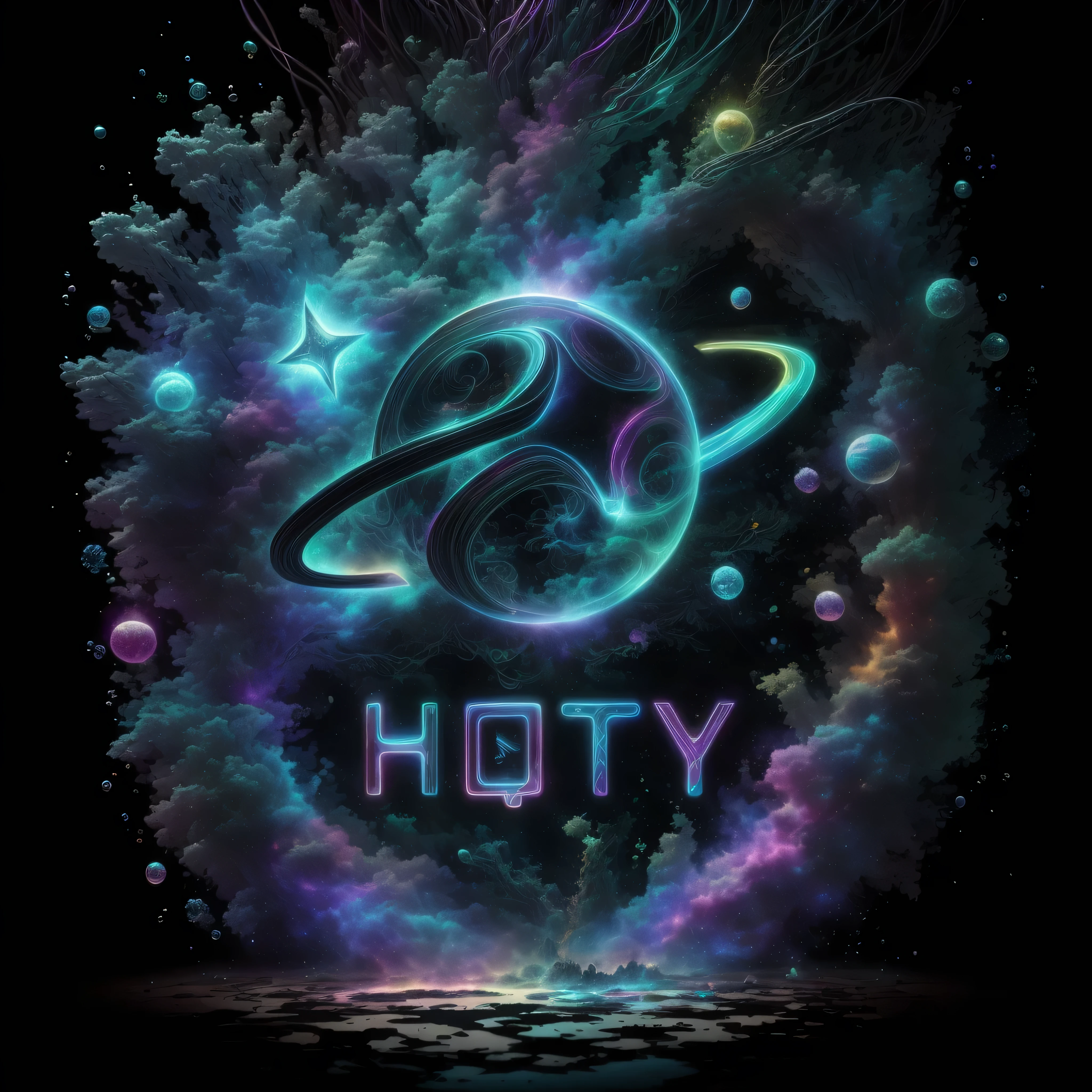 A [theme] in the form of the harf [this], Full of energy、Expressive multi-color, Mind universe full color art, 3D, Very detailed, Studio product photography lighting, Photo taken by Nikon One「Purpose」，harf「this」form，Full of energy的表现力多色，Psy Universe Full Color Art，3D，令人难以置harf的详细，Studio product photography lighting，photo taken by nikon。A tiny enchanted forest in the form of the harf U，More vivid expression - color，Psy Universe Full Color Art，3D，令人难以置harf的详细，Studio product photography lighting，photo taken by nikon。