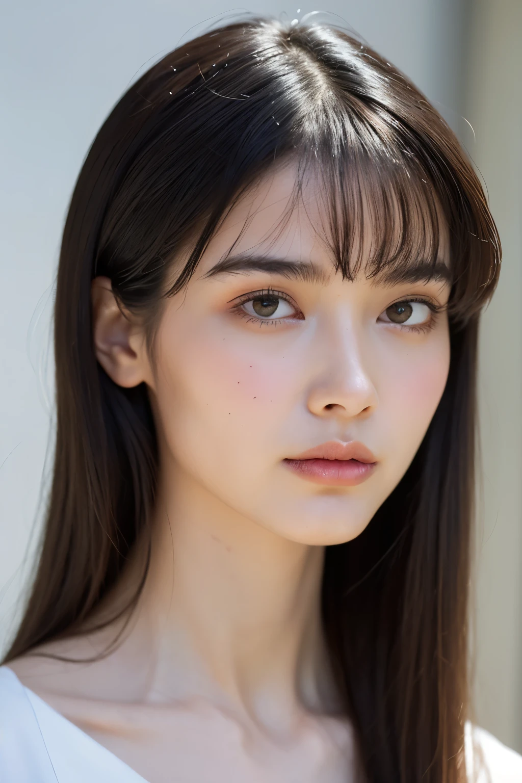 (extra detailed body、extra detailed face、best qualtiy:1.2)、femele、looking at the viewers、(Hilaire Germain Edgar de Gas)、(black walls), deep V, sholders