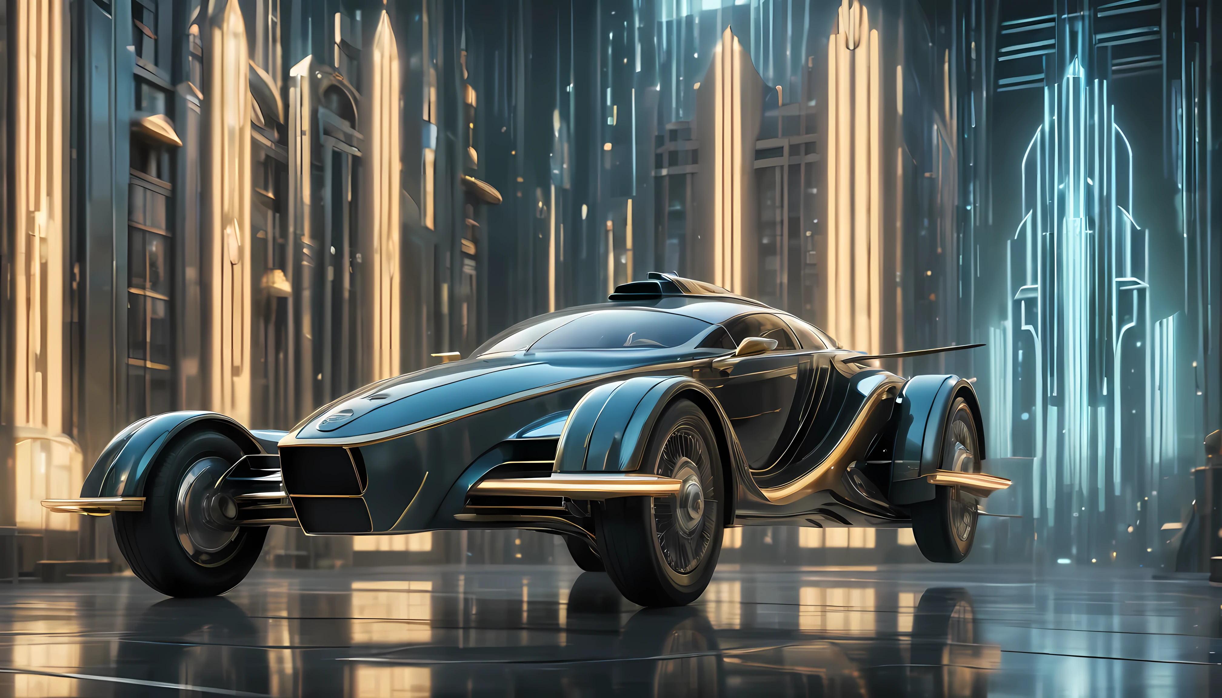 art deco style flying car, art deco style science fiction,

(best quality,4k,8k,highres,masterpiece:1.2),ultra-detailed,(realistic,photorealistic,photo-realistic:1.37),HDR,UHD,studio lighting,ultra-fine painting,sharp focus,physically-based rendering,extreme detail description,professional,vivid colors,bokeh.