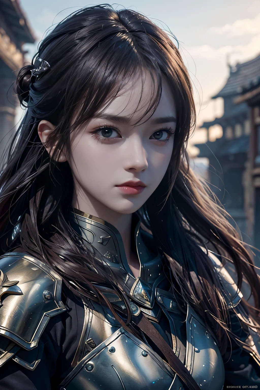 Game art，The best picture quality，Highest resolution，8K，(A bust photograph)，(Portrait)，(Head close-up:1.5)，(Rule of thirds)，Unreal Engine 5 rendering works， (The Girl of the Future)，(Female Warrior)， 
20岁少女，((Hunter))，An eye rich in detail，(Big breasts)，优雅高贵，冷漠，勇敢的，
（Medieval-style fur combat clothing，Glowing magic lines，Animal skin clothing with rich details），Medieval Lady Knight，Medieval ranger，
拍照姿势，简单背景，Movie lights，Ray tracing，Game CG，((3D Unreal Engine))，oc渲染反射纹