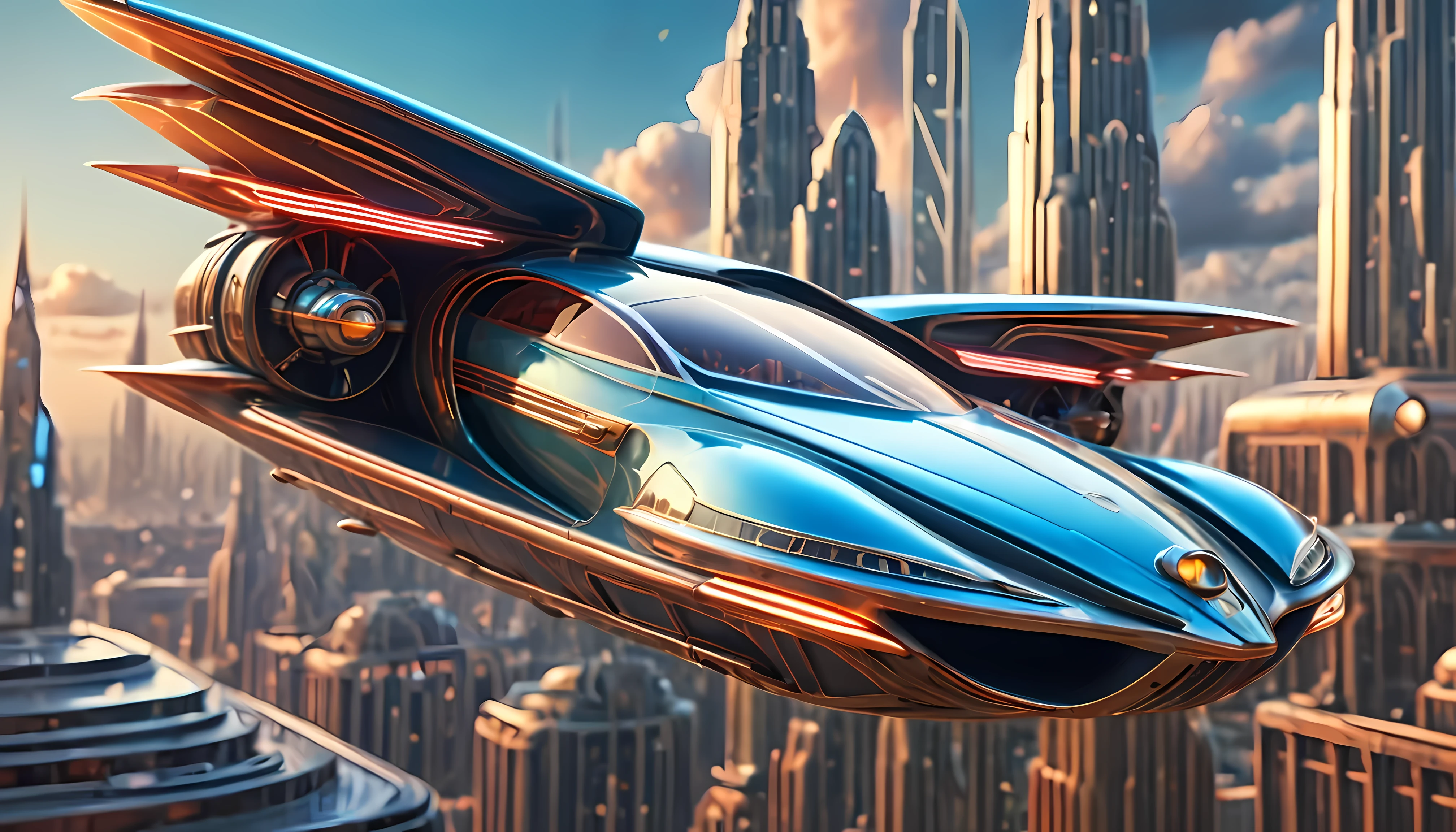 art deco style flying car, art deco style science fiction,

(best quality,4k,8k,highres,masterpiece:1.2),ultra-detailed,(realistic,photorealistic,photo-realistic:1.37),HDR,UHD,studio lighting,ultra-fine painting,sharp focus,physically-based rendering,extreme detail description,professional,vivid colors,bokeh.