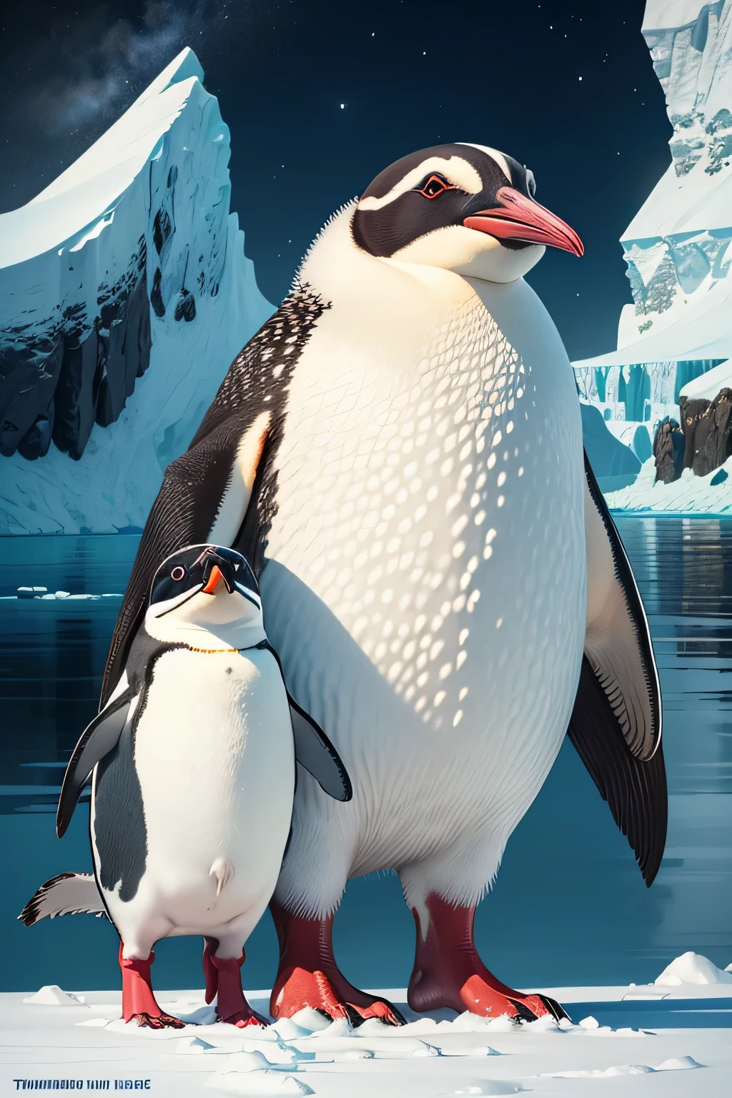 Showcase the diverse wildlife that thrives in the Antarctic environment, including penguins, seals, and other sea creatures. Illustrate the delicate balance between life on the ice and in the frigid waters.

Keywords: Antarctic wildlife, penguins, seals, sea creatures, delicate balance, life on ice.

