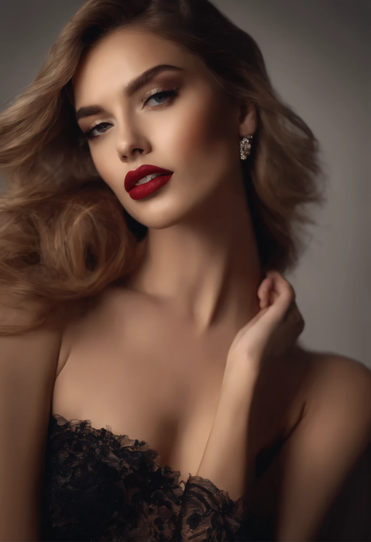 (highest quality,4K,8K,High resolution,masterpiece:1.2),highly detailed eyes and face,beautiful detailed lips,long eyelashes,1 girl,great model,fashion portrait,fascinating look,provocative pose,captivating gaze,fine art photography,sensual atmosphere,soft lighting,stylish clothes,high fashion,gorgeous makeup,vogue style,Bright colors,editorial look,Artistic composition,creative angle,Passionate energy,Subtle beauty,exquisite details,creative lighting,striking contrast,Emphasis on model characteristics,Edgy aesthetics,elegant pose,confident attitude,Beautiful natural environment,auditory aesthetics,Imaginative interpretation
