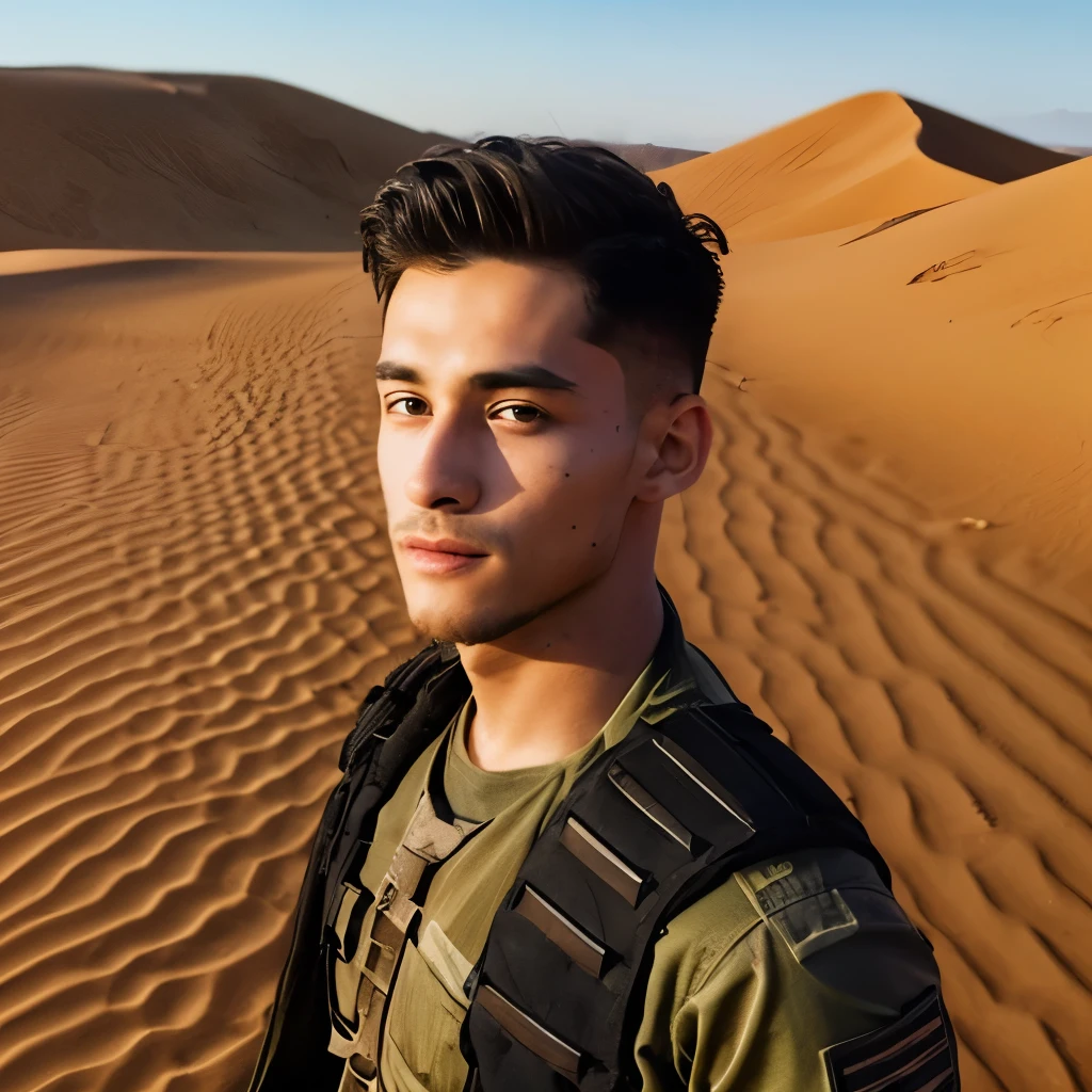 (Desert Soldier)(smile)(male)