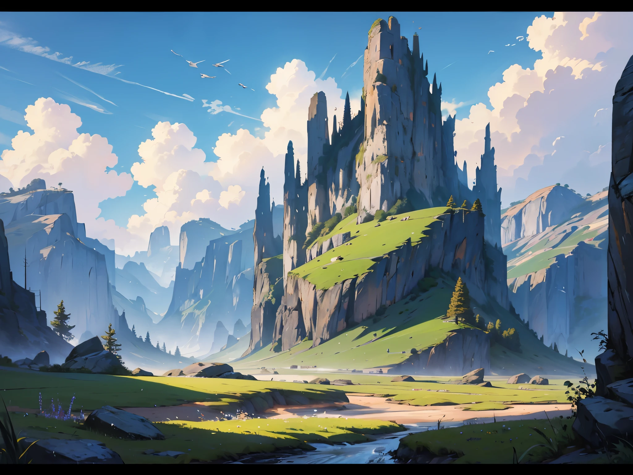 landscape, 8k, high quality, high detail