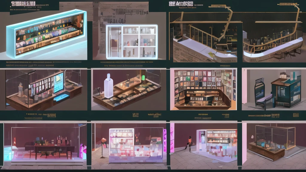 3026 Cyberpunk, Norin Keyes, isometic render,cafes, bar, coffee shop, spiral staircase, Isometric display case, Nolin teardown, Transparent data visualization infographic, High-resolution OLED GUI interface display, high contrast, micro details, octane rendering, photorealism, lifelike