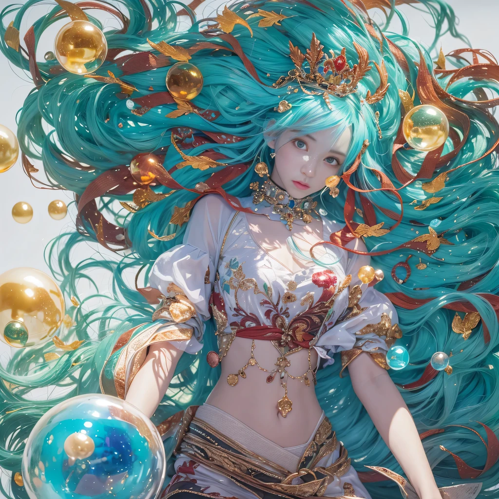 blue,blue,enamel,agates,A flesh-colored world,Blood Blue Maiden 32k(masterpiece,HD,Aoyama Pond,超HD,32k)长长的飘逸亮blue头发,blood pool,Ziddink, a color,Grumpy (After greeting), (Linen scarf), fighting stance, looking at the ground, long white hair, 漂浮的亮blue, Fire cloud gold headdress, Chinese long-sleeved gold silk burgundy garment, (Abstract metaverse splash:1.2), White background,Peony flower vitality protector(realistically:1.4),bright purple hair,Smoke on the road,The background is very pure, high resolution, detail, RAW photos, Sharp Re, Nikon D850 film photo by Jefferies Lee 4 Kodak Portra 400 camera F1.6 guns, colorful, Ultra-realistic and vivid textures, dramatic lighting, Unreal Engine Art Station Trend, Sinest 800,一个有着长长的飘逸亮blue头发的女孩,huge colorful bubbles