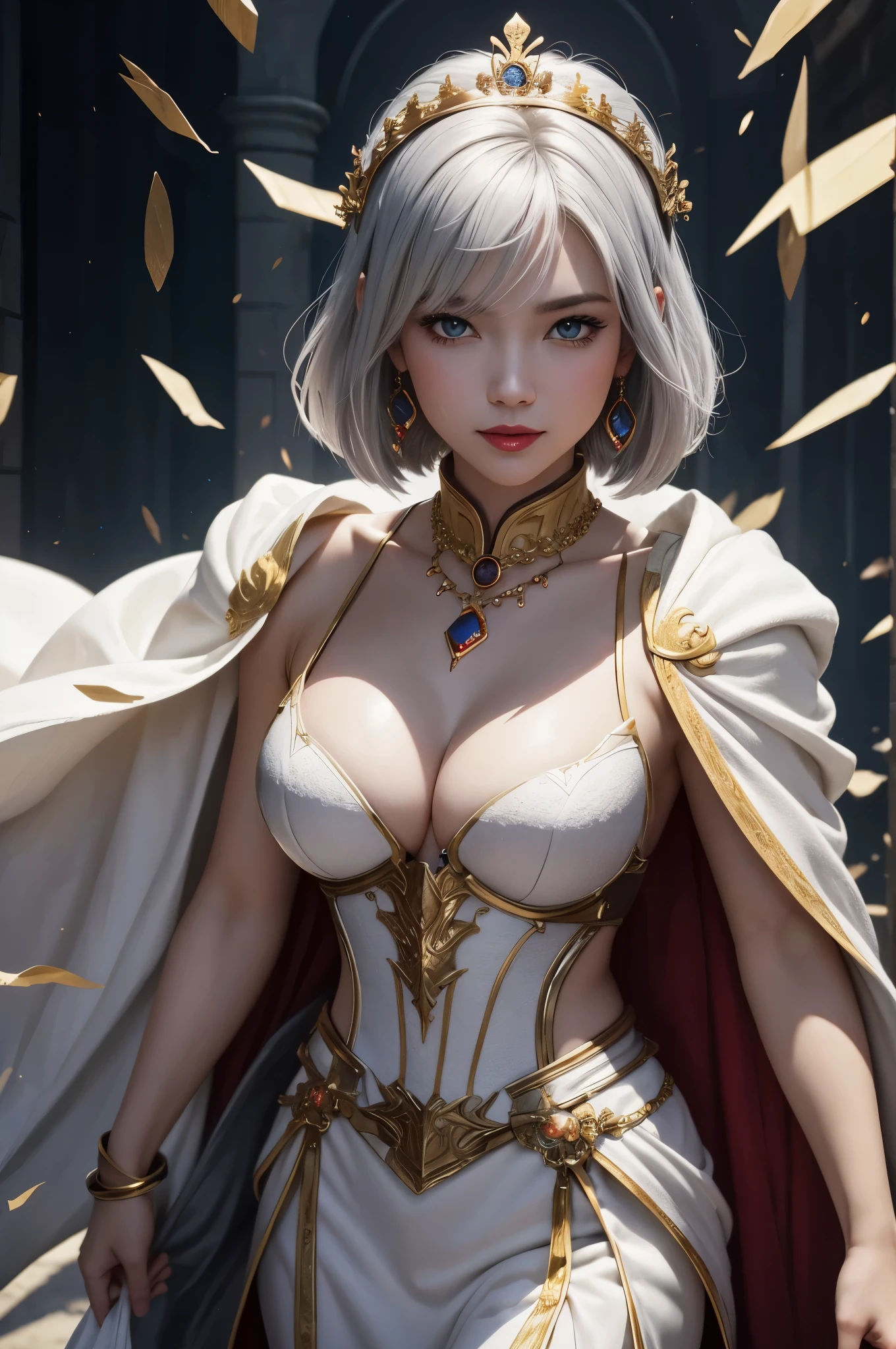 8K,Luxurious white armor,ultra high resolution,Super realistic,